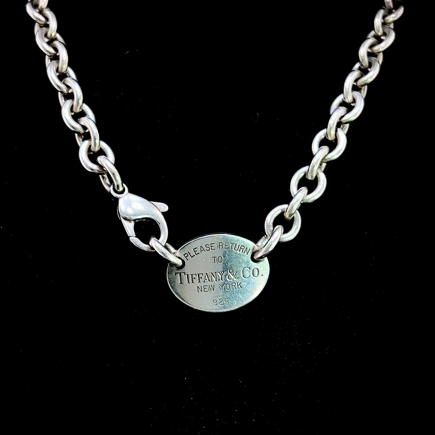 Return To Tiffany Chunky Silver Necklace