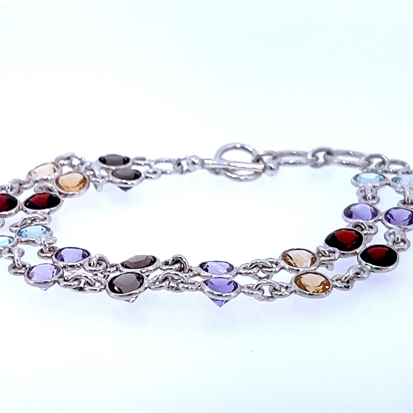 Silver Multistone Bracelet