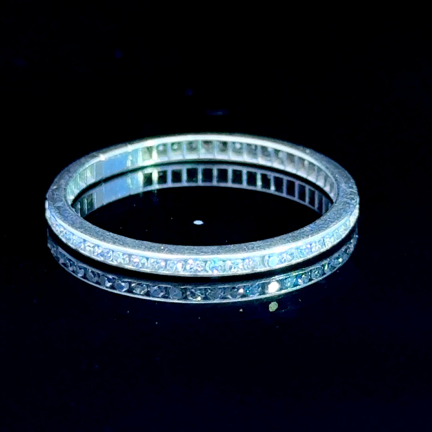 9K White Gold Diamond Full Eternity Ring