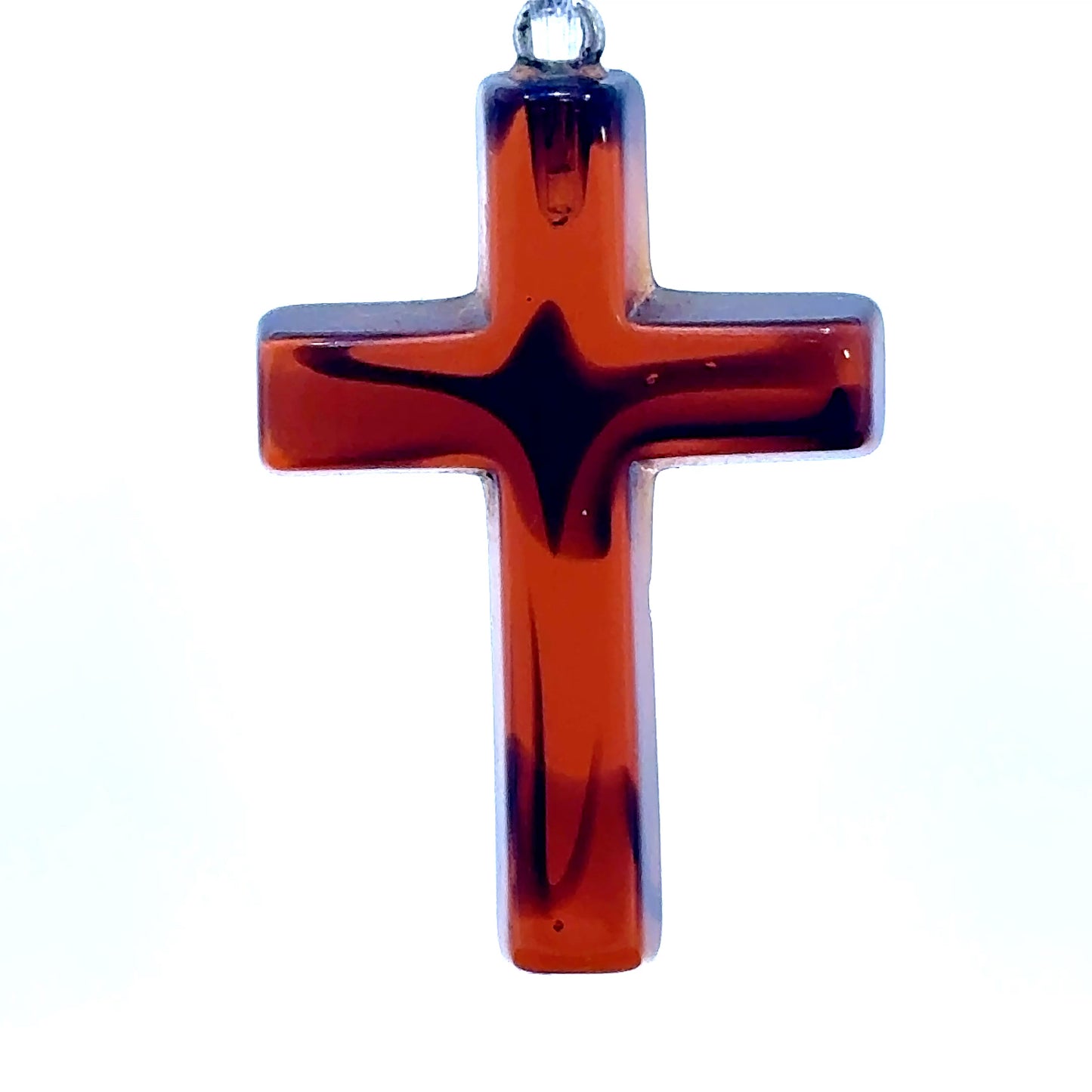 Natural Baltic Amber Cross Pendant