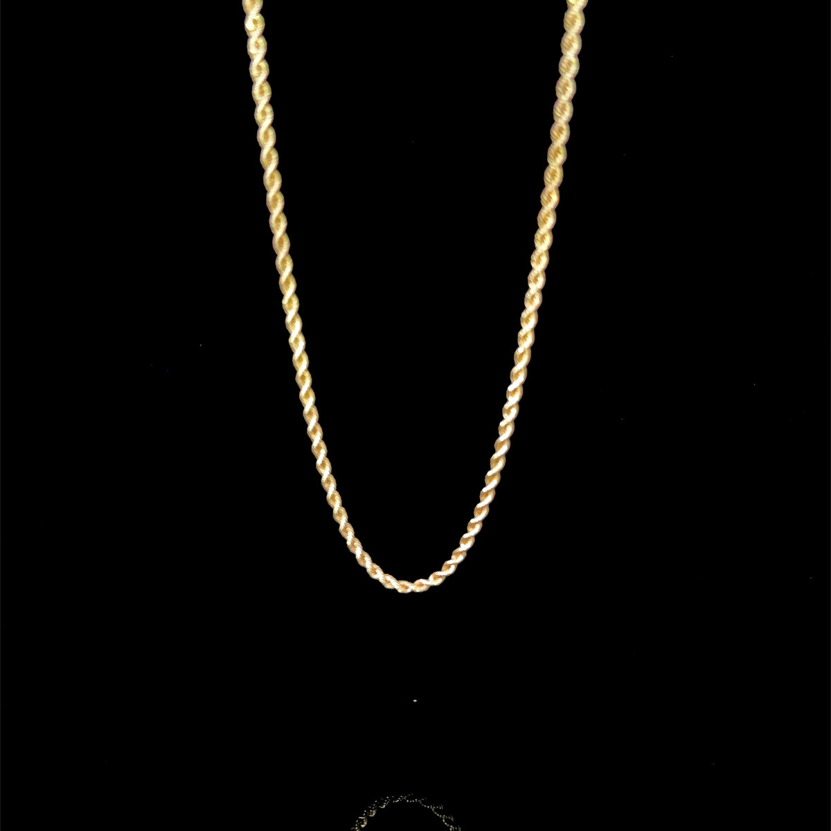 9k YG Rope Chain 16 Inches Long