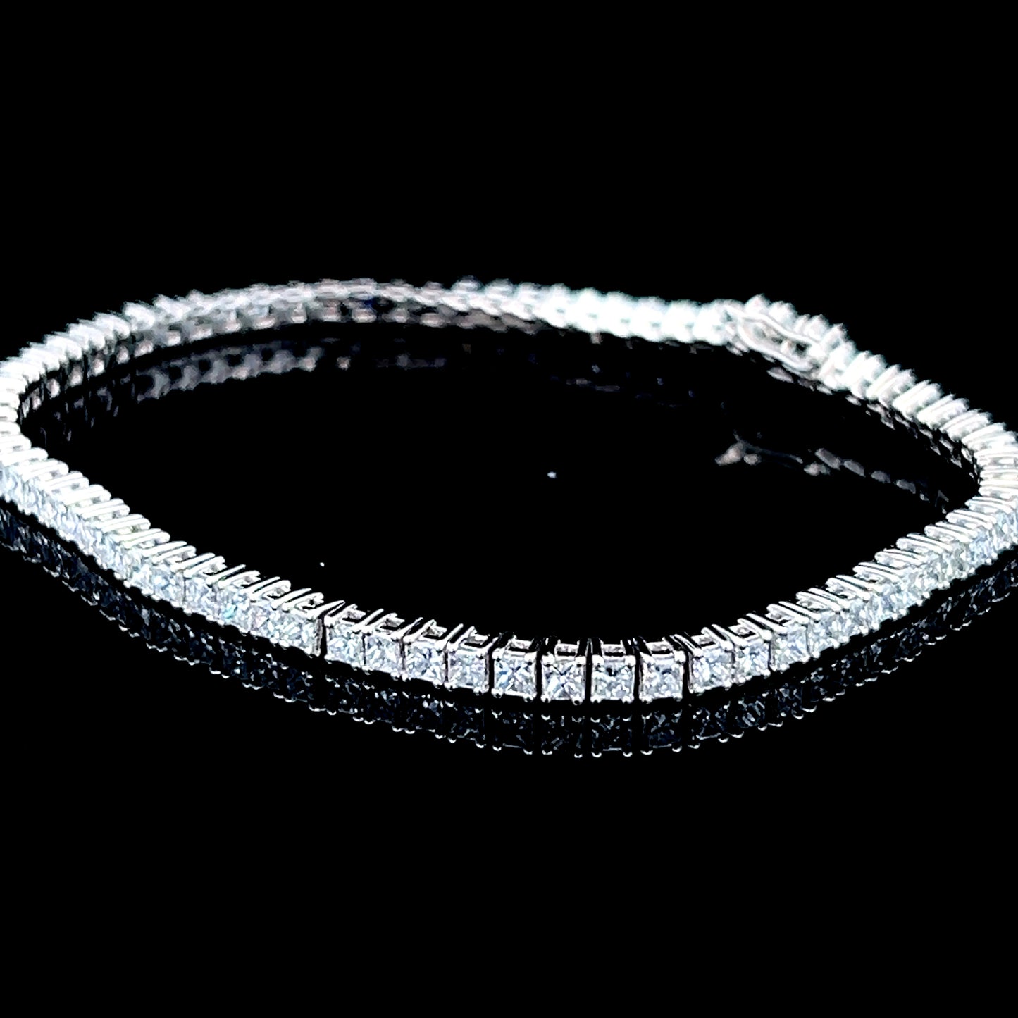 Platinum Diamond Tennis Bracelet APPX 5.1 CTS