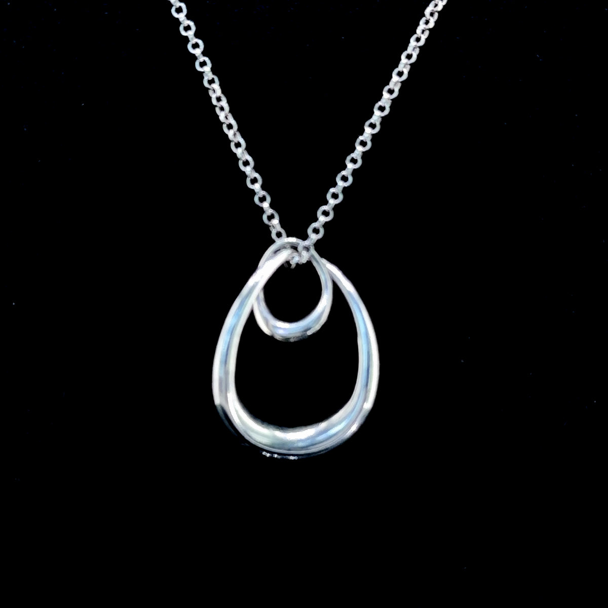 Stunning Georg Jensen Offspring Pendant & Chain 18” Long