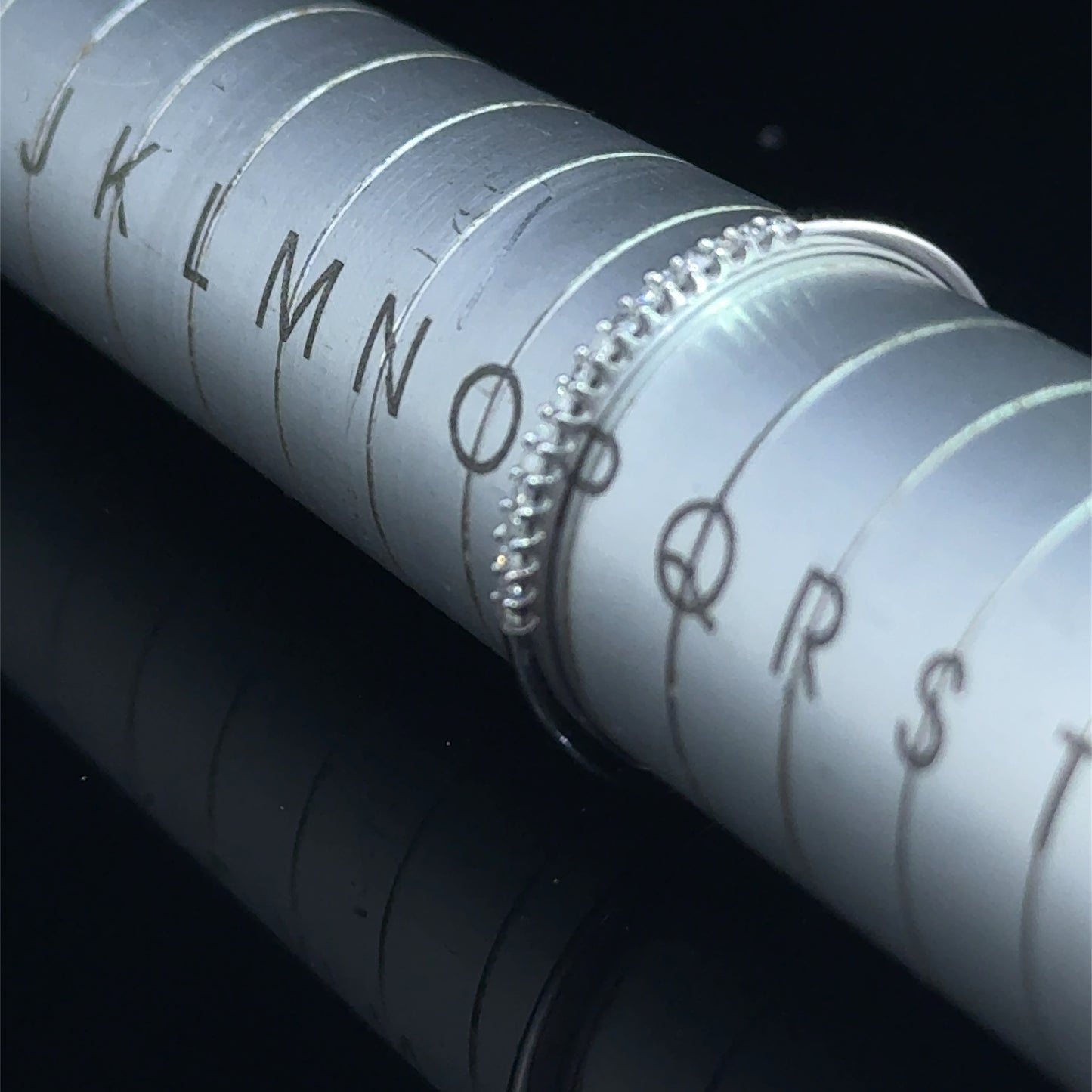 9K White Gold Diamond Micro Eternity Band