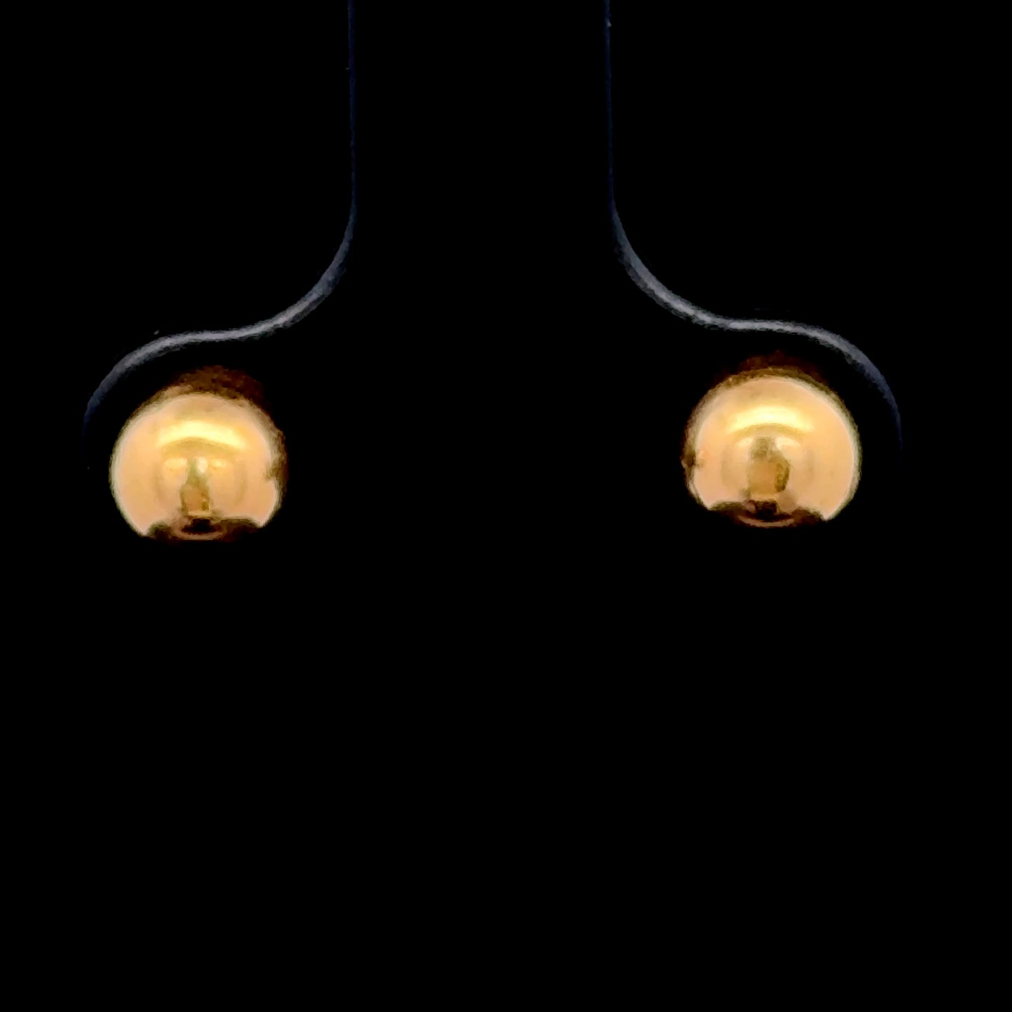 14k Yellow Gold Ball Studs