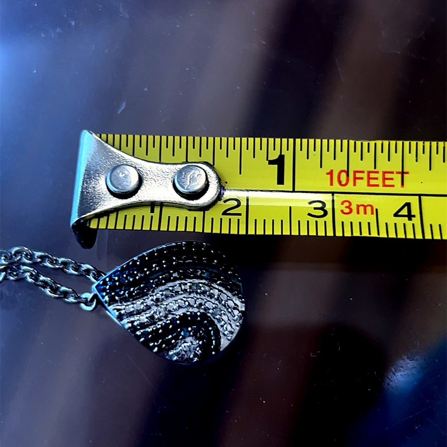 Silver Pendant With Diamonds