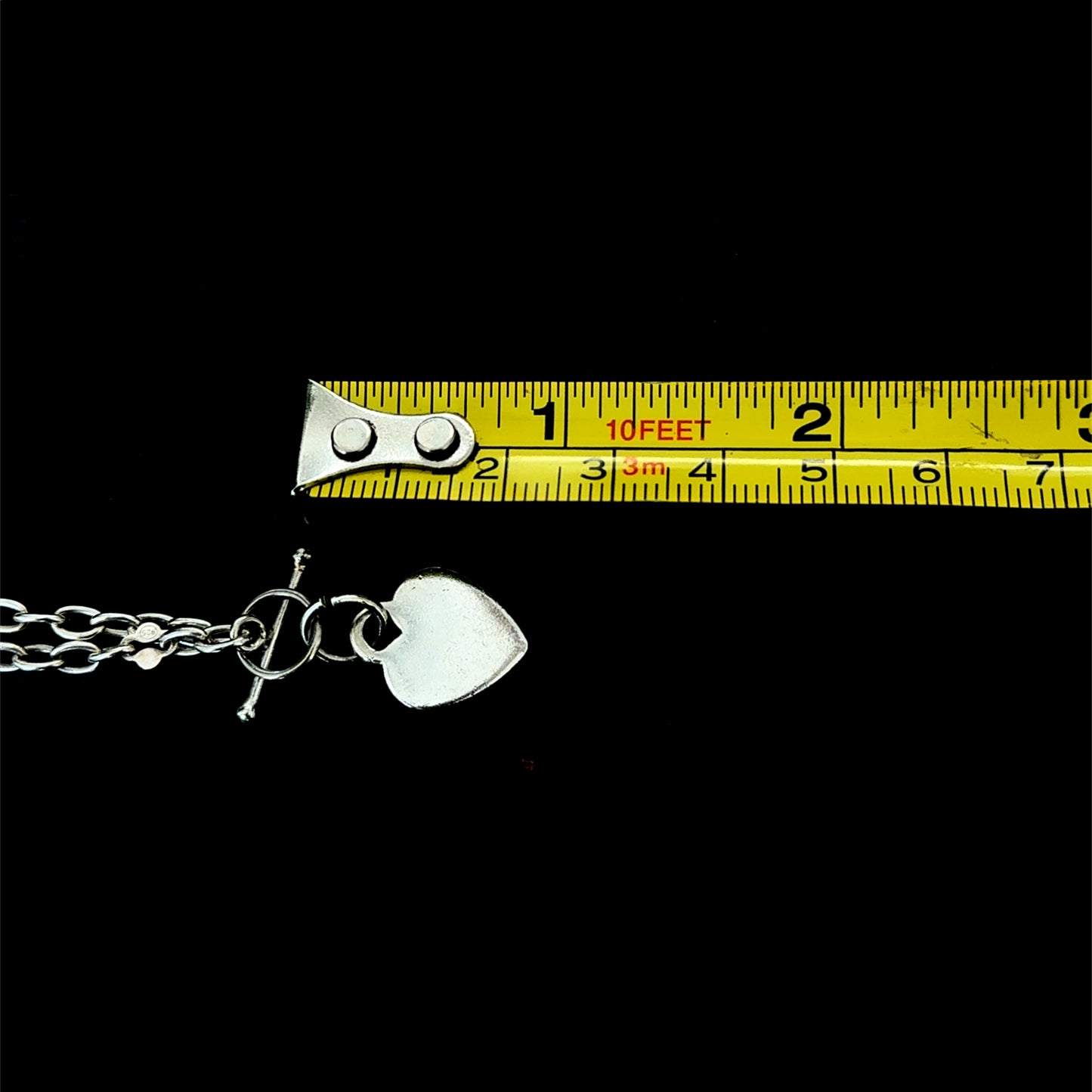 Silver Chain & Heart Pendant