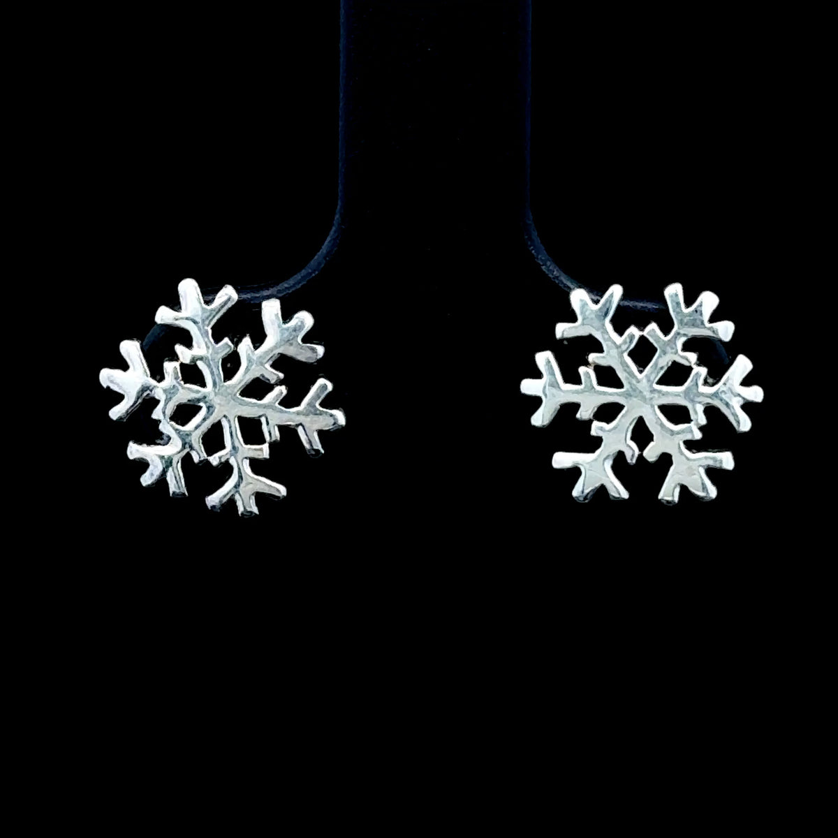 Silver Snowflake Studs