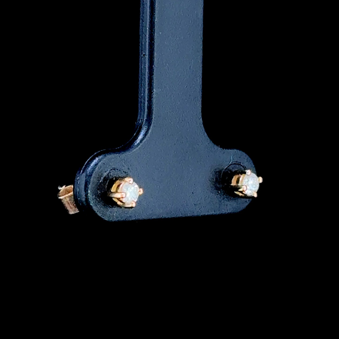 9K Yellow Gold Diamond Studs