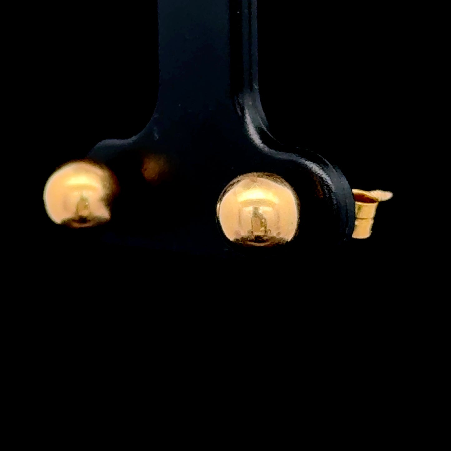 14k Yellow Gold Ball Studs