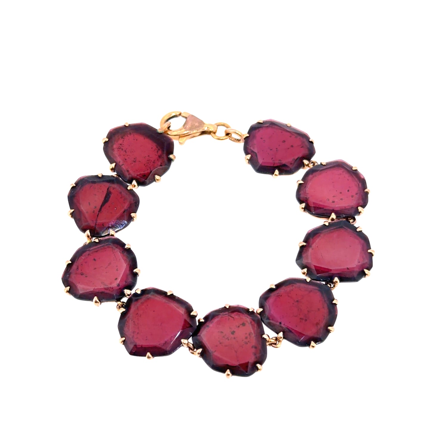 18k Rose Gold Facetted Garnet Bracelet By Annoushka RRP £6000