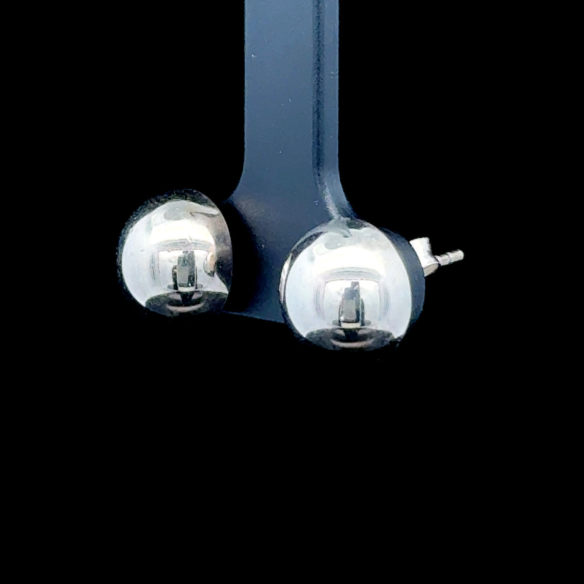 Silver Button Studs