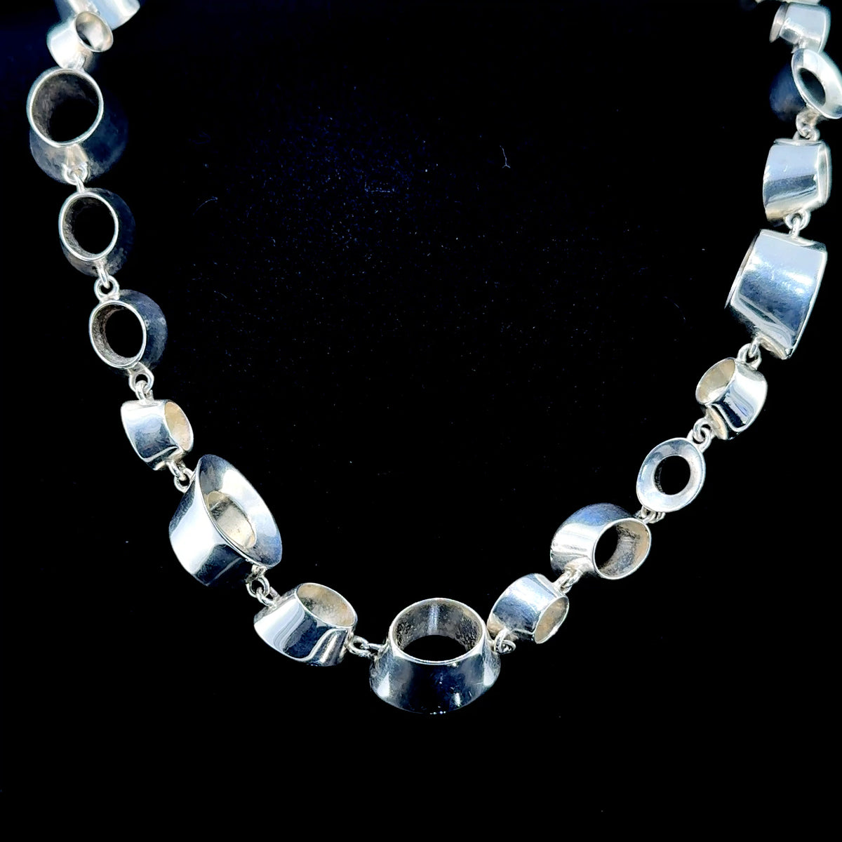 Rare Silver Tiffany & Co- Frank Gehry 'Morph' Necklace