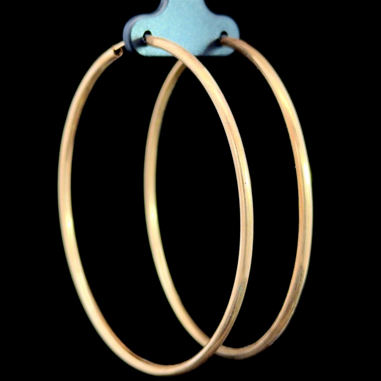 9k Yellow Gold Very Large Classic Hoops