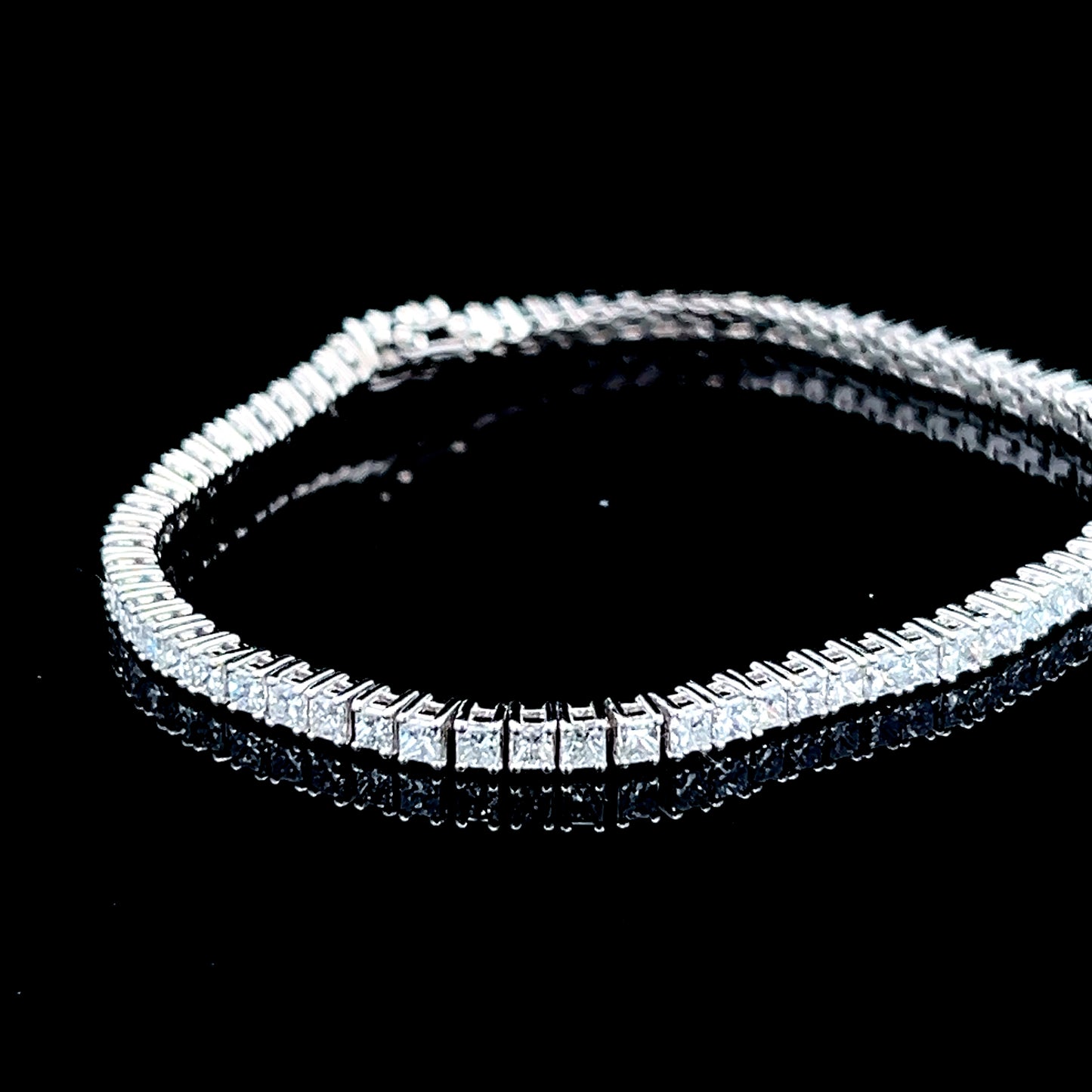 Platinum Diamond Tennis Bracelet APPX 5.1 CTS