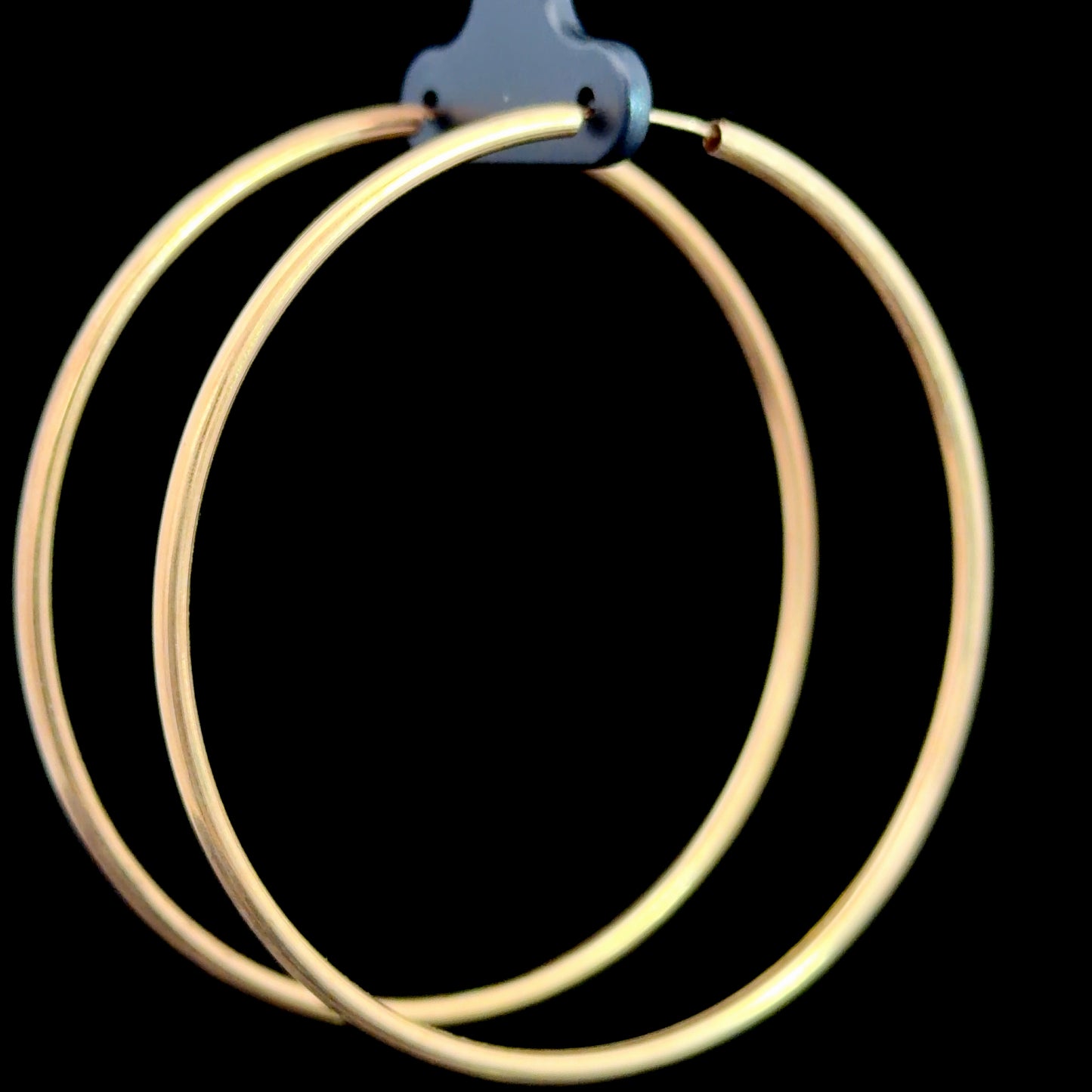 9k Yellow Gold Very Large Classic Hoops