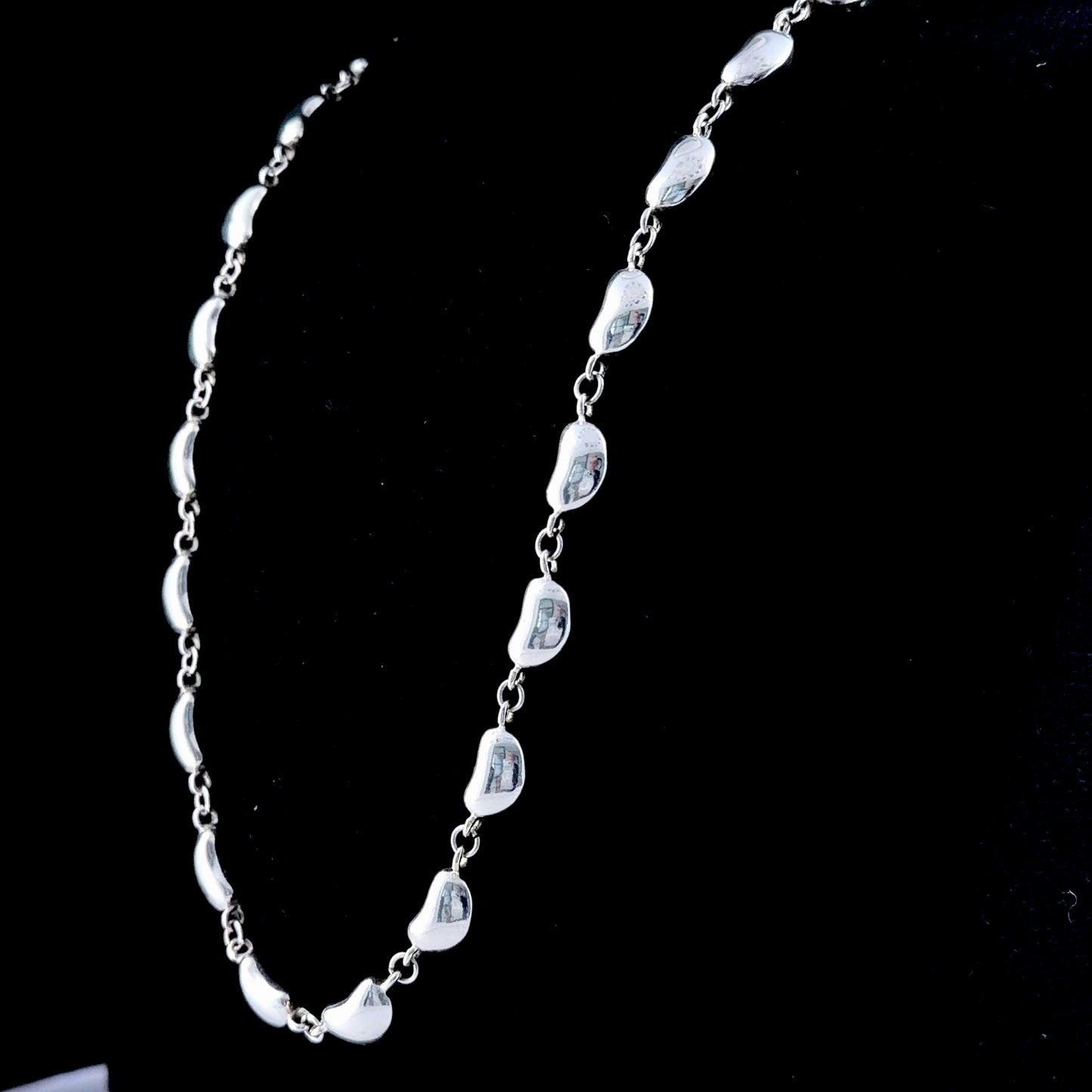 Lovely Silver 925 Bean Necklace