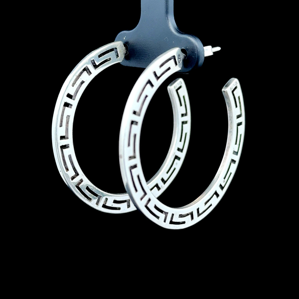 Large Silver Hoops