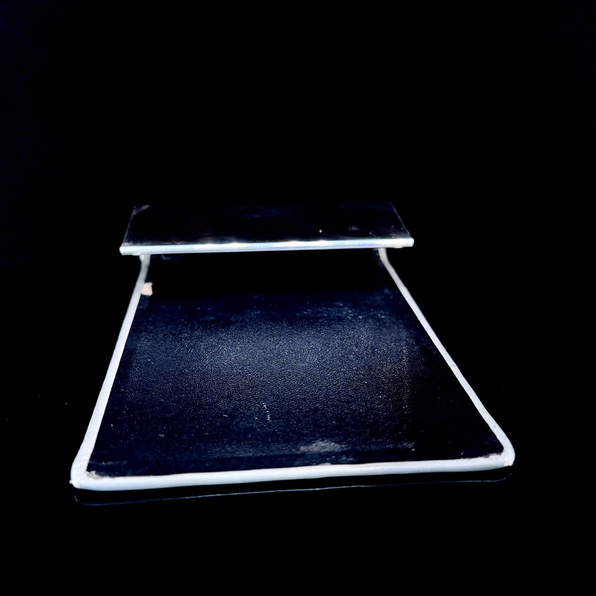 A Superb Silver Tiffany & Co Desk Note Pad Holder Marked Tiffany & Co Sterling Silver