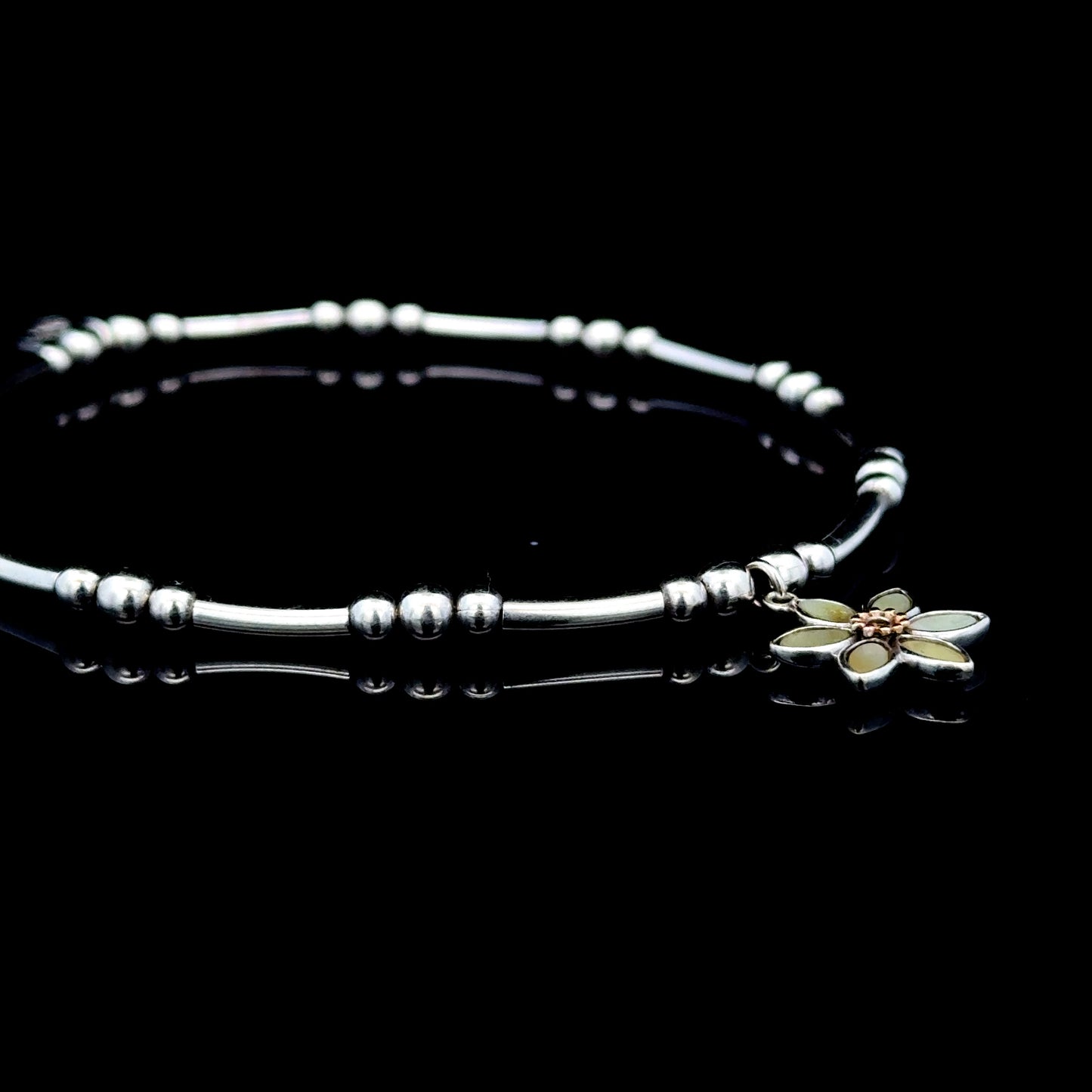 Clogau Daffodil Affinity Bead Elasticated Bracelet