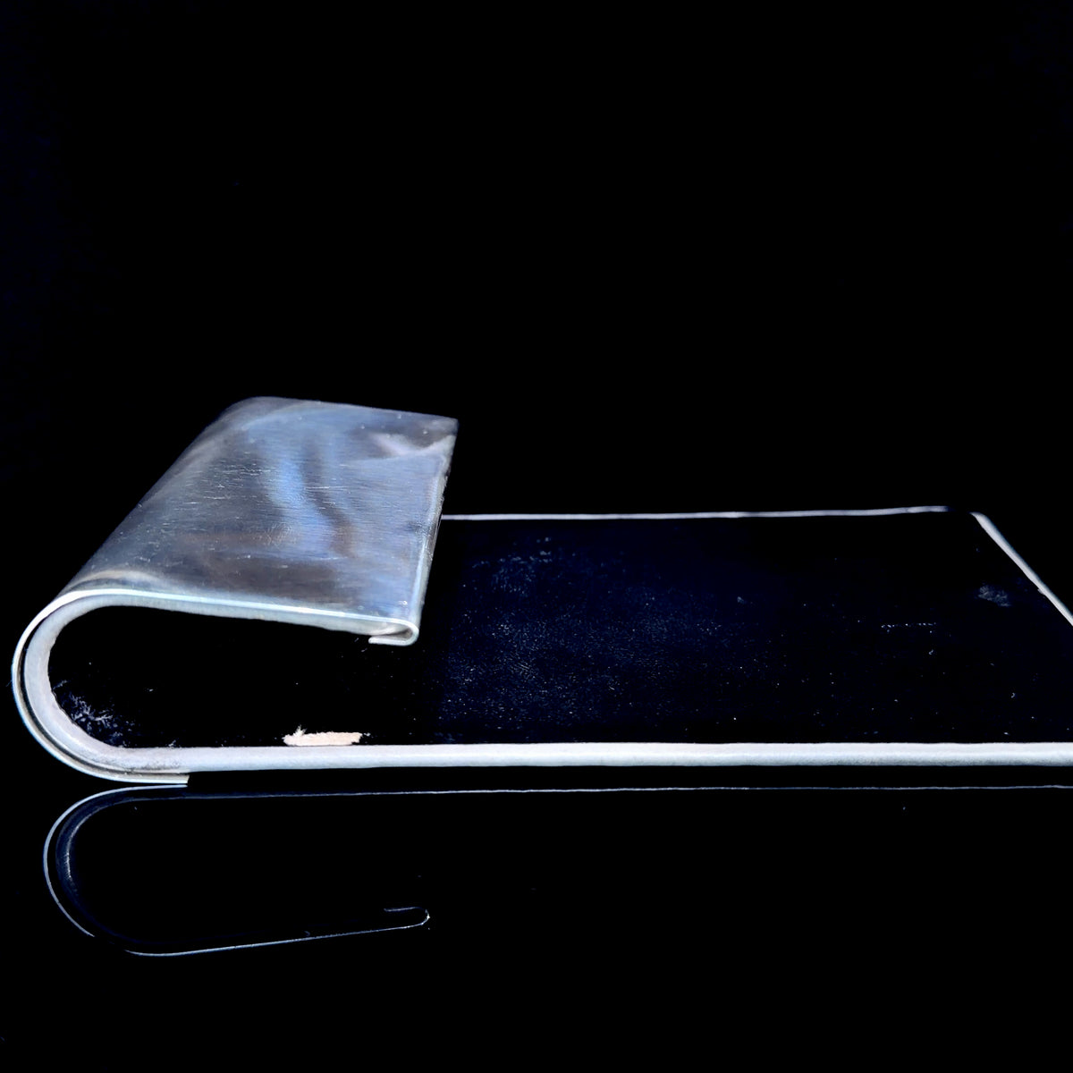 A Superb Silver Tiffany & Co Desk Note Pad Holder Marked Tiffany & Co Sterling Silver
