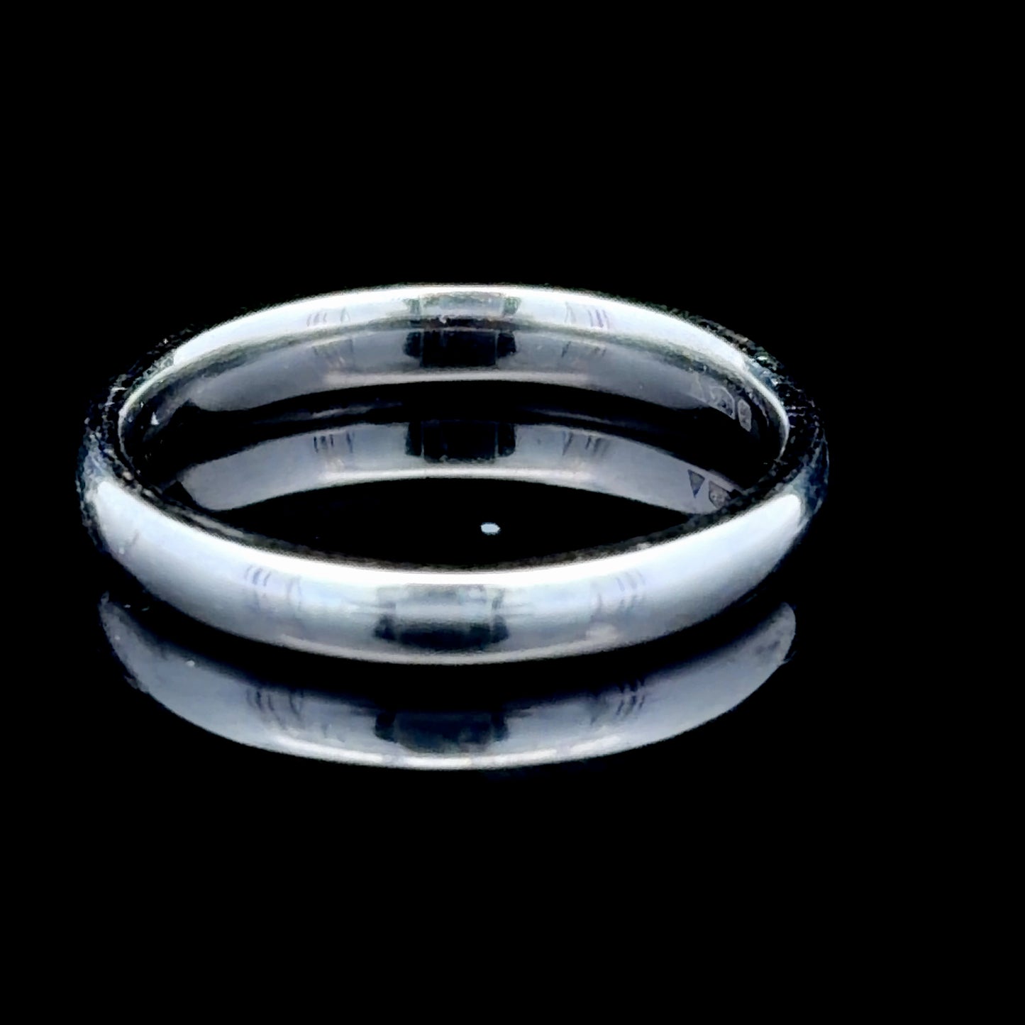 Platinum Wedding Band D Shape