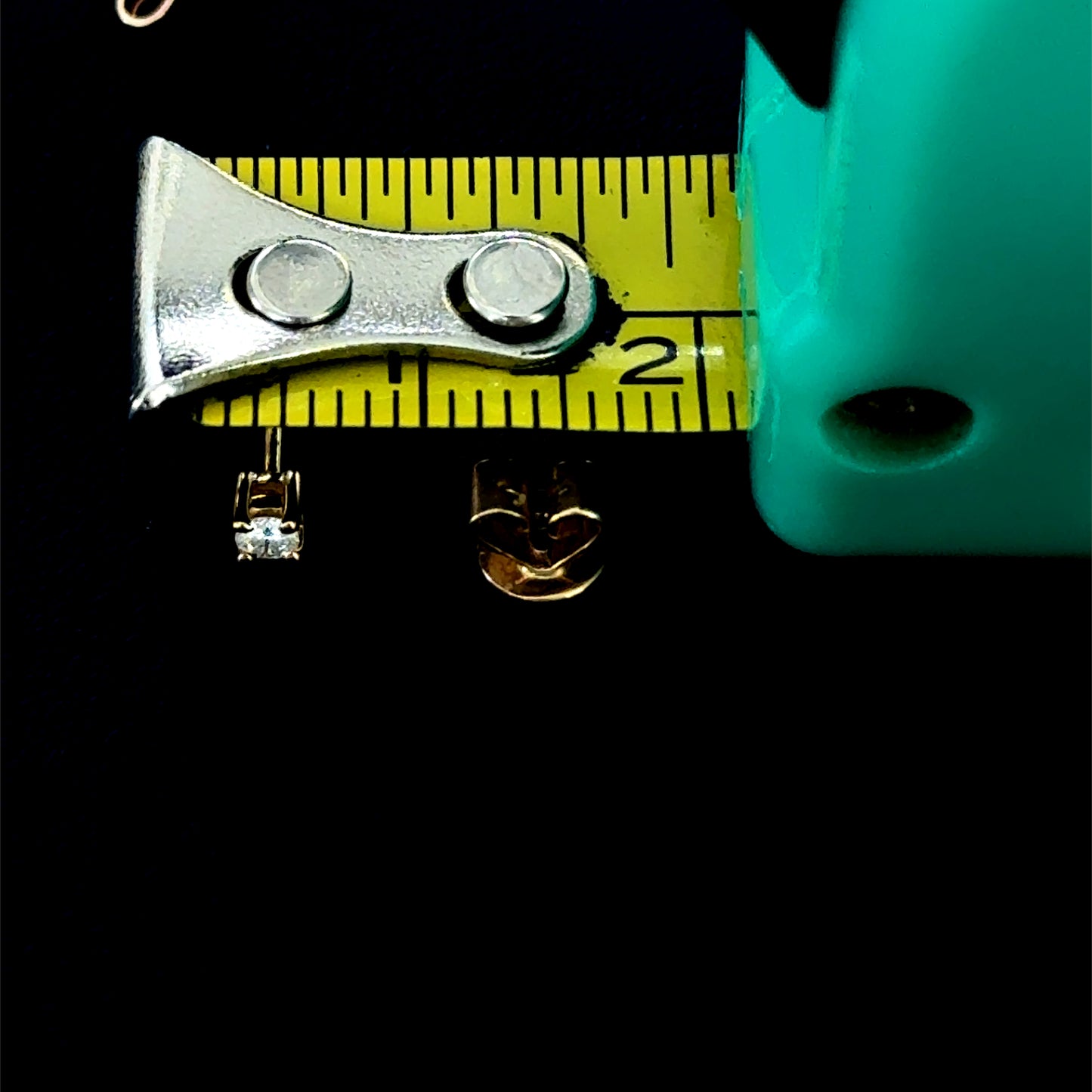 9K Yellow Gold Diamond Studs