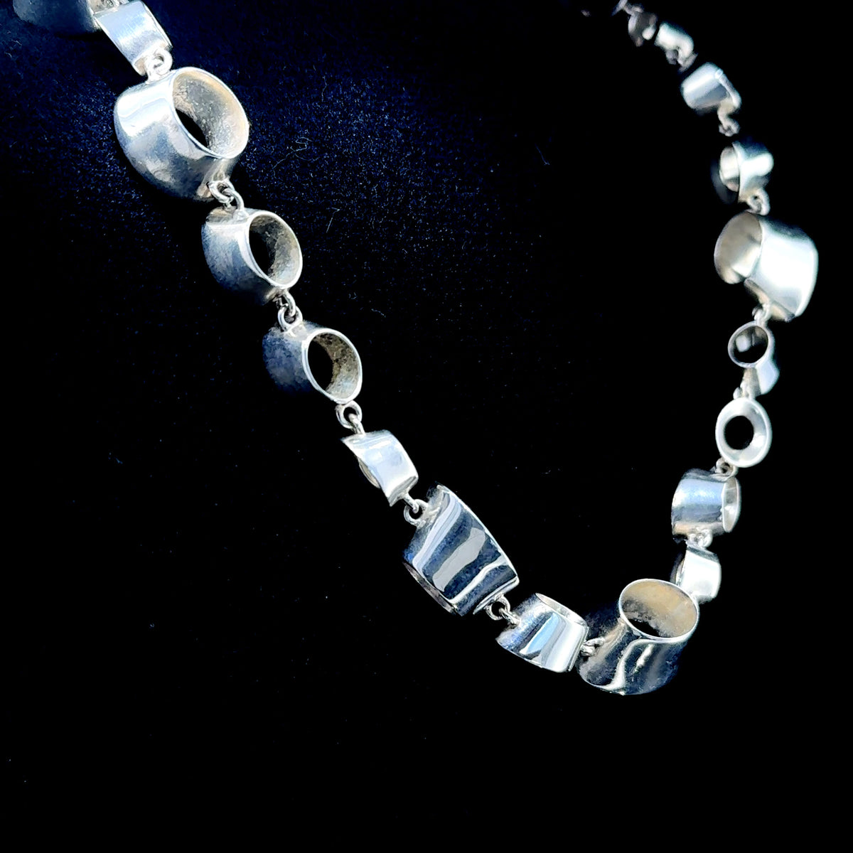 Rare Silver Tiffany & Co- Frank Gehry 'Morph' Necklace
