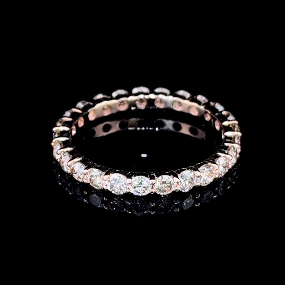 14k Rose Gold Full Eternity Champagne Diamond 1.4CTS