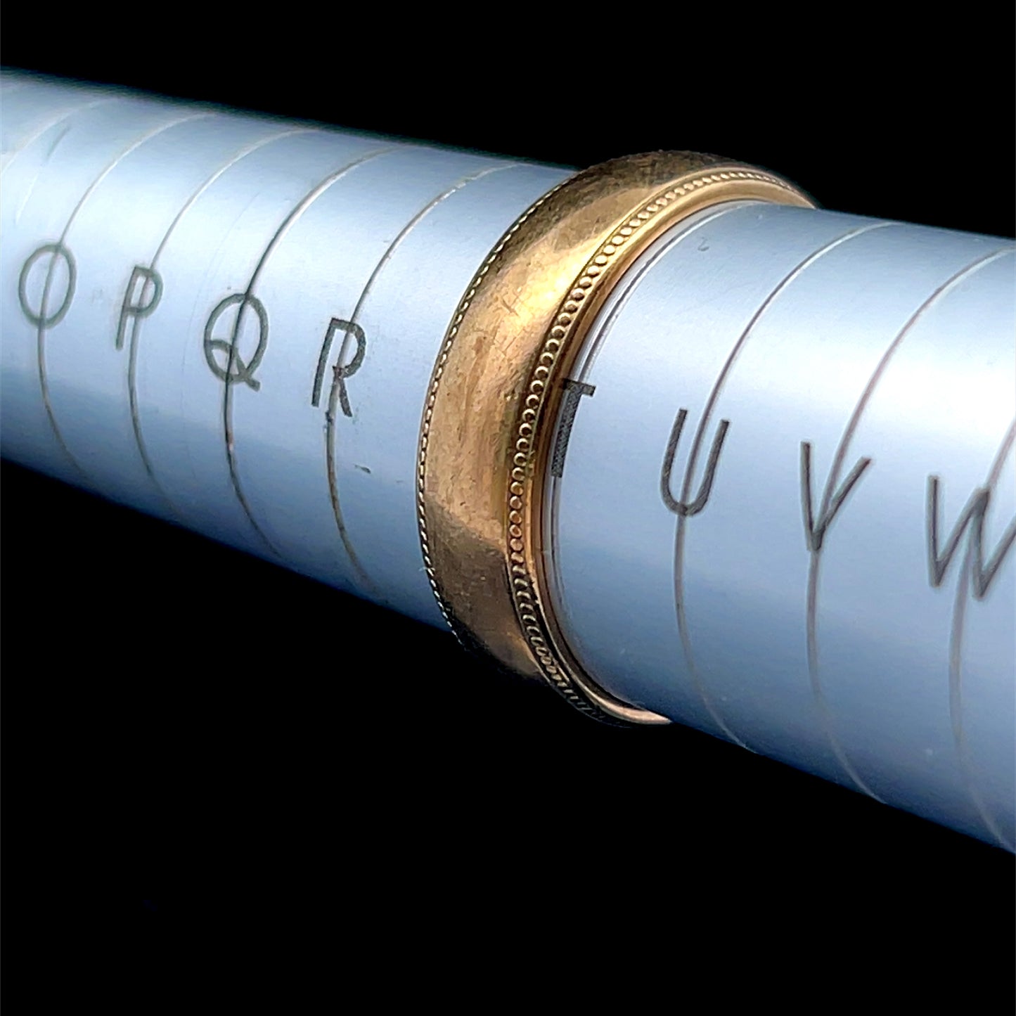 9K Yellow Gold Gents Wedding Band
