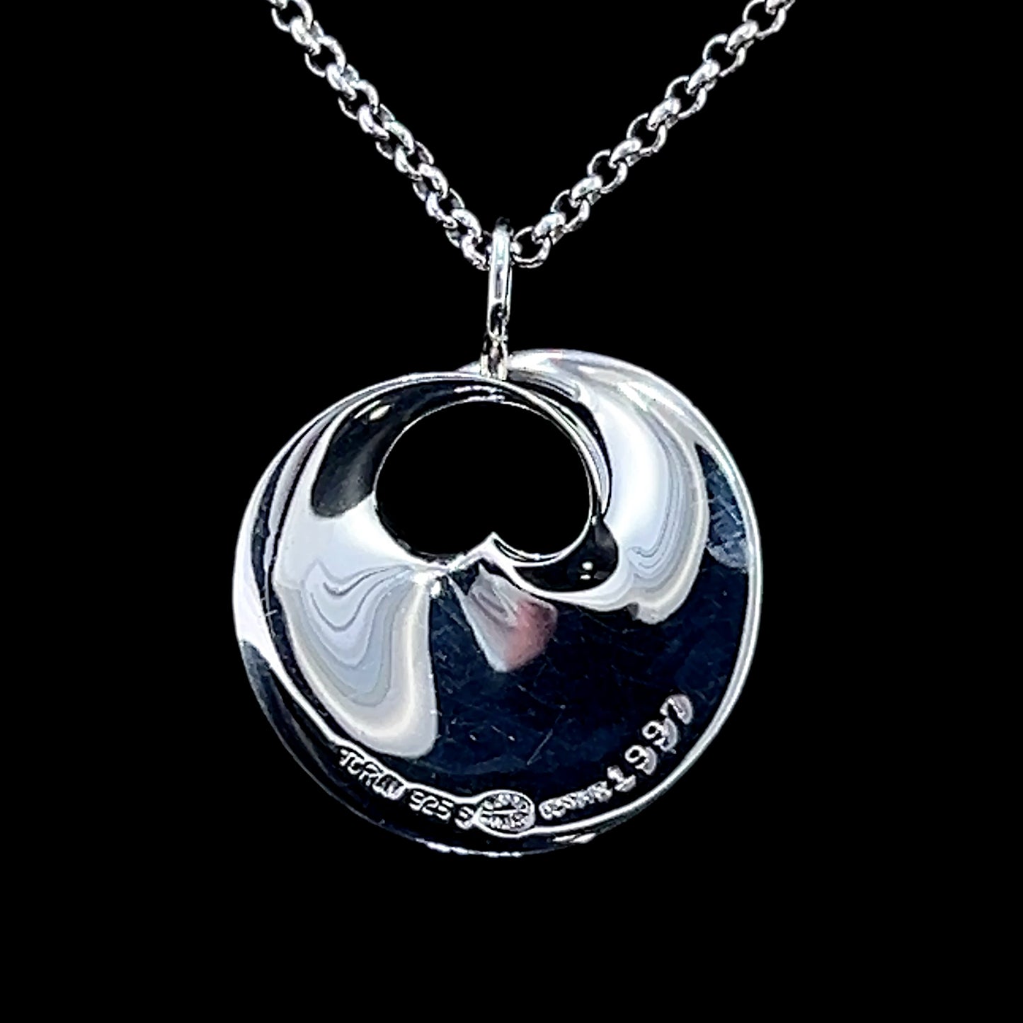 Georg Jensen Silver Hidden Heart Pendant