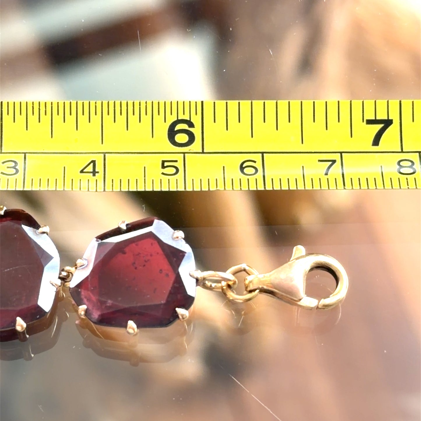 18k Rose Gold Facetted Garnet Bracelet By Annoushka RRP £6000