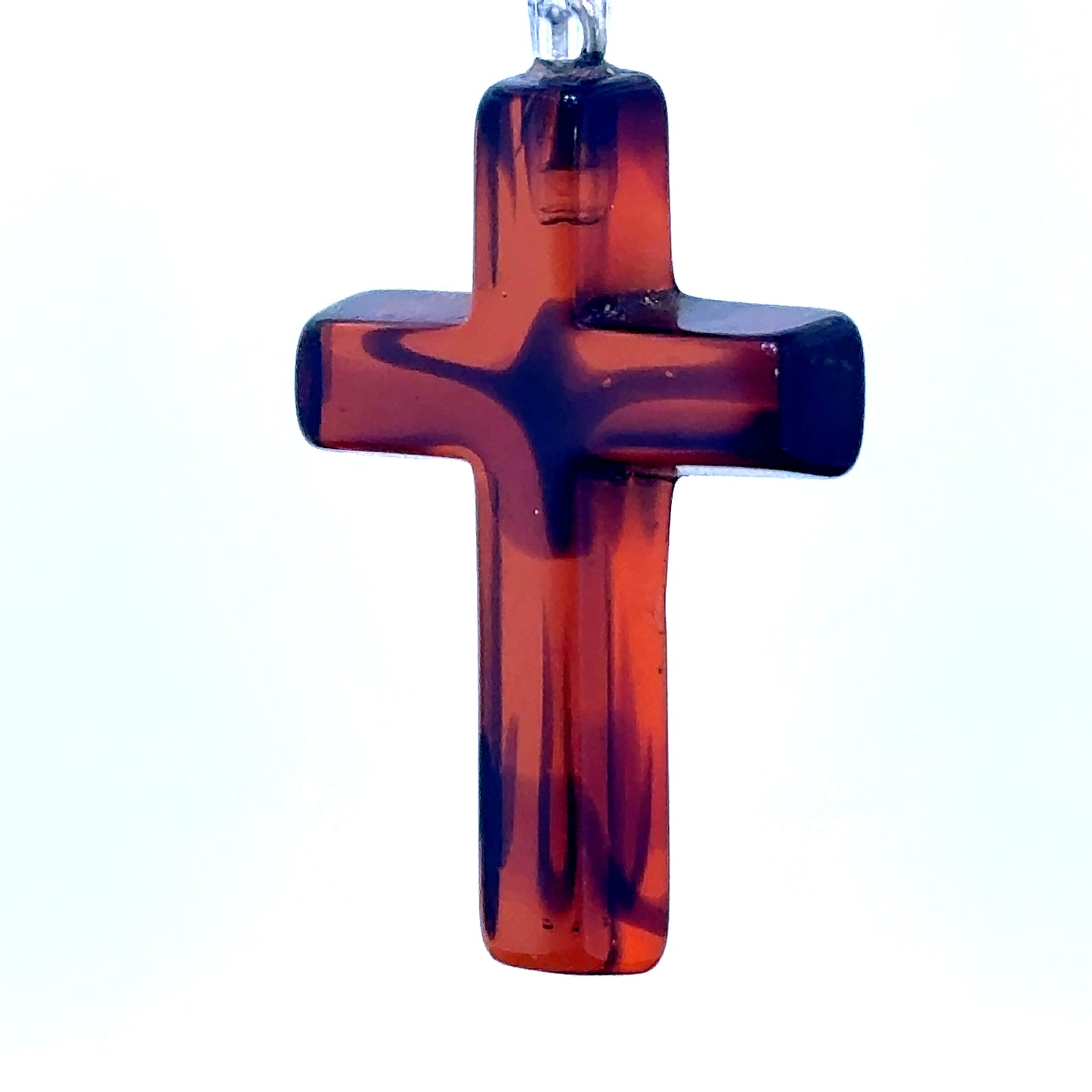 Natural Baltic Amber Cross Pendant