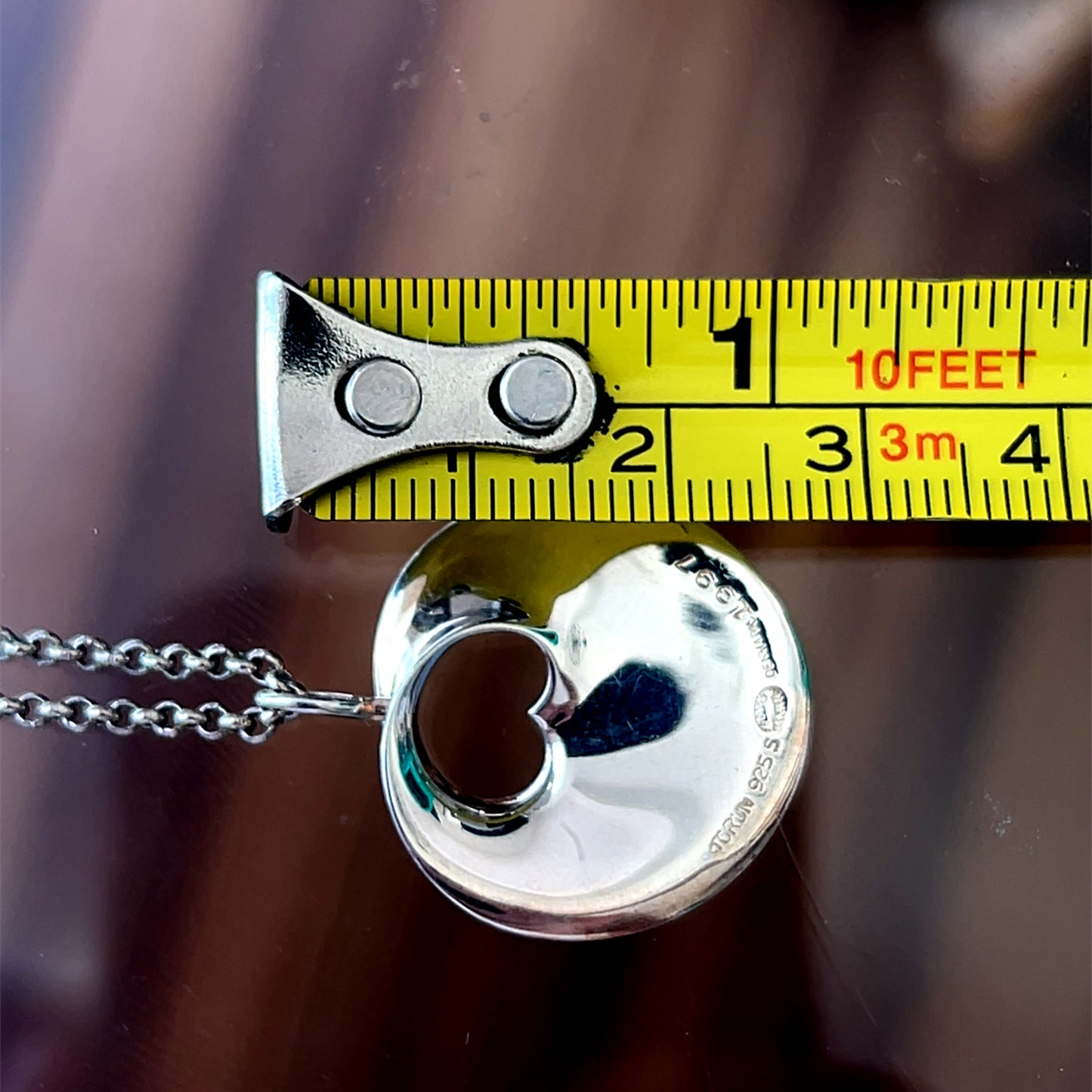 Georg Jensen Silver Hidden Heart Pendant