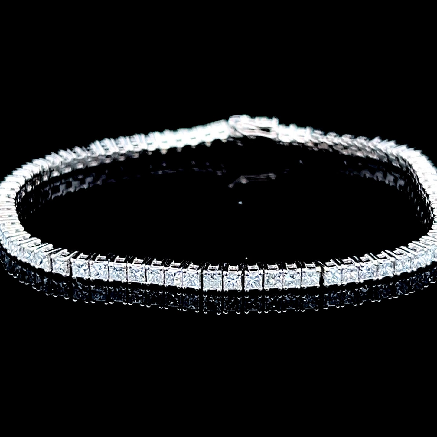 Platinum Diamond Tennis Bracelet APPX 5.1 CTS