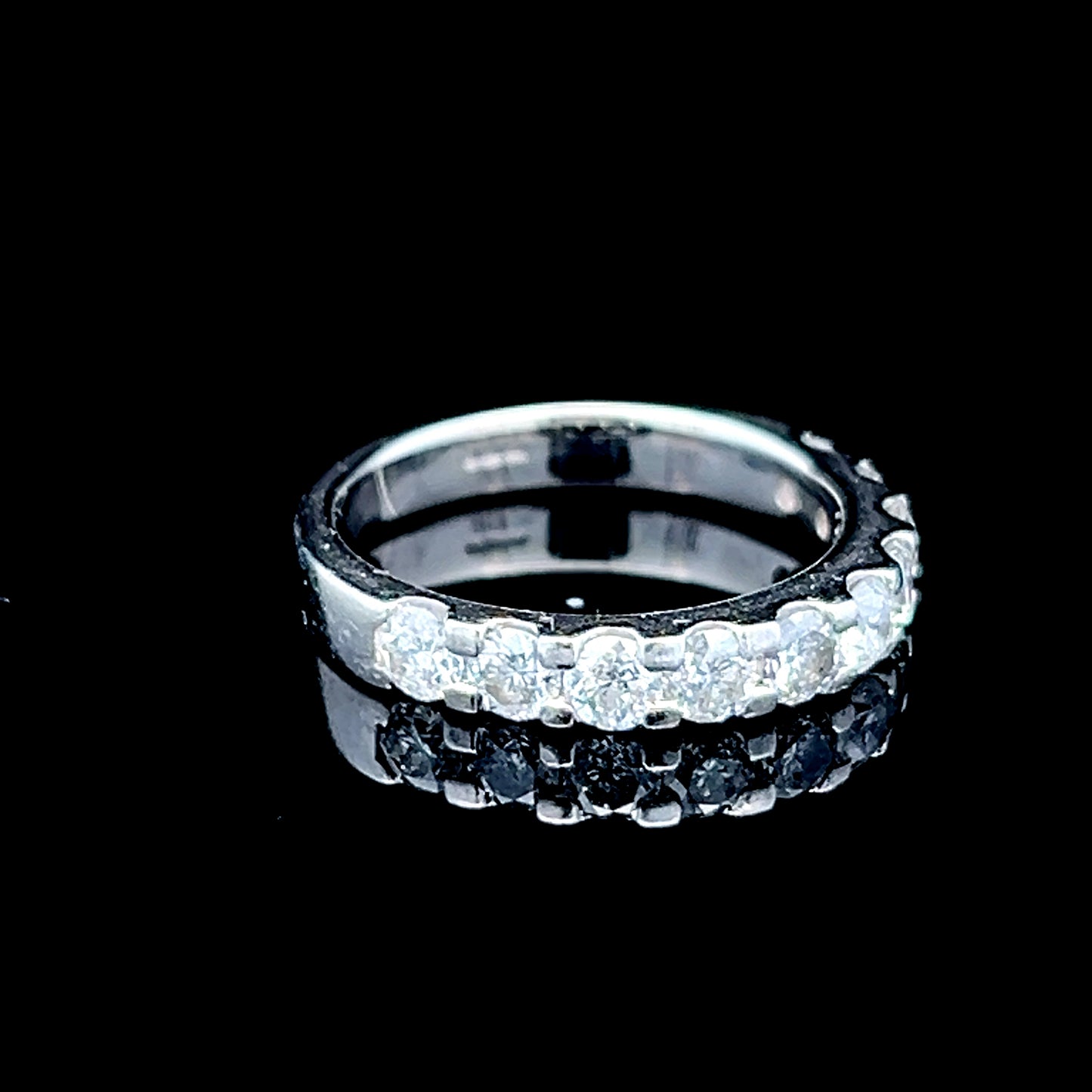 Platinum Diamond Half Eternity Ring APPX 1.3 CTS
