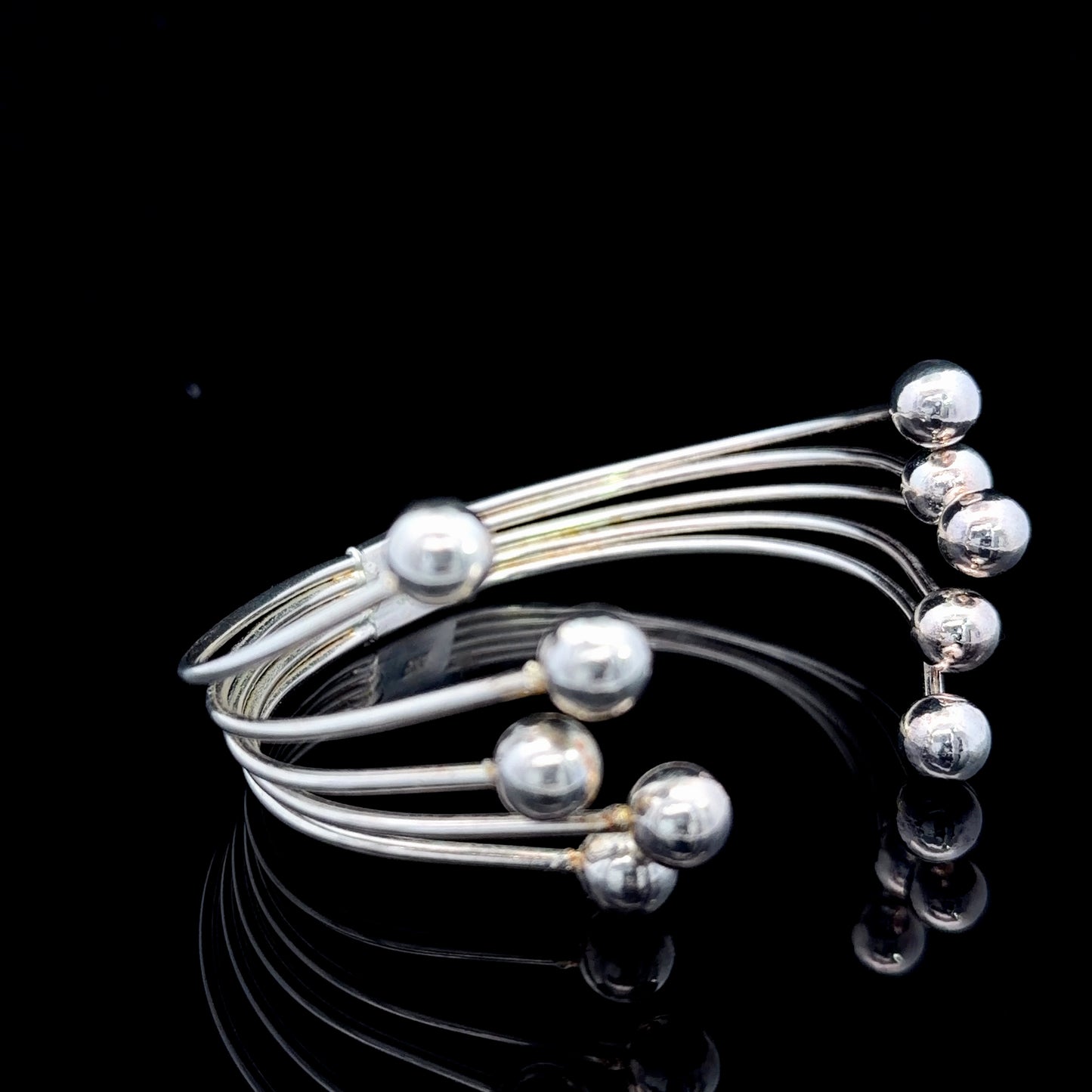 Heavy Silver 925 Multi-Strand Torque Bangle