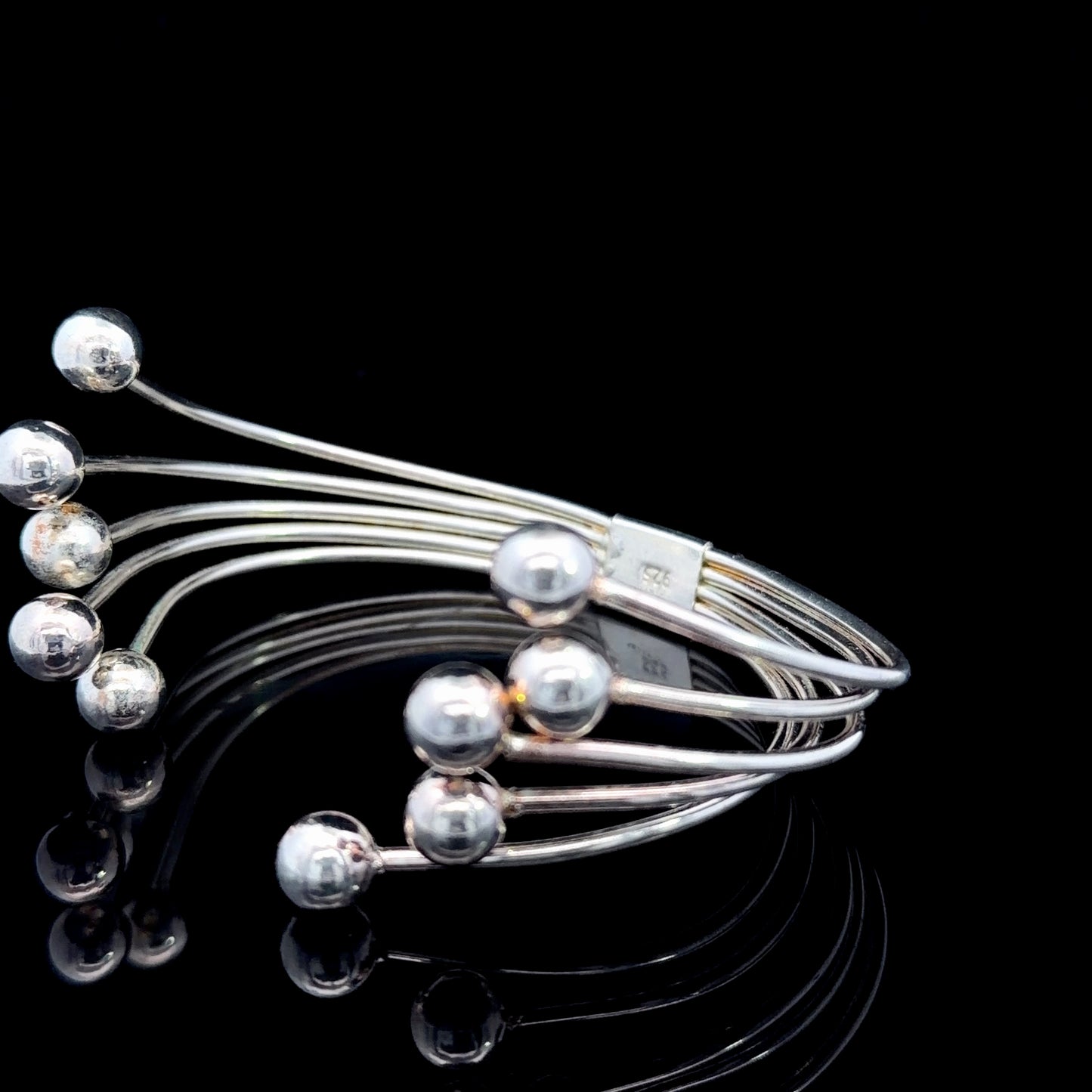 Heavy Silver 925 Multi-Strand Torque Bangle