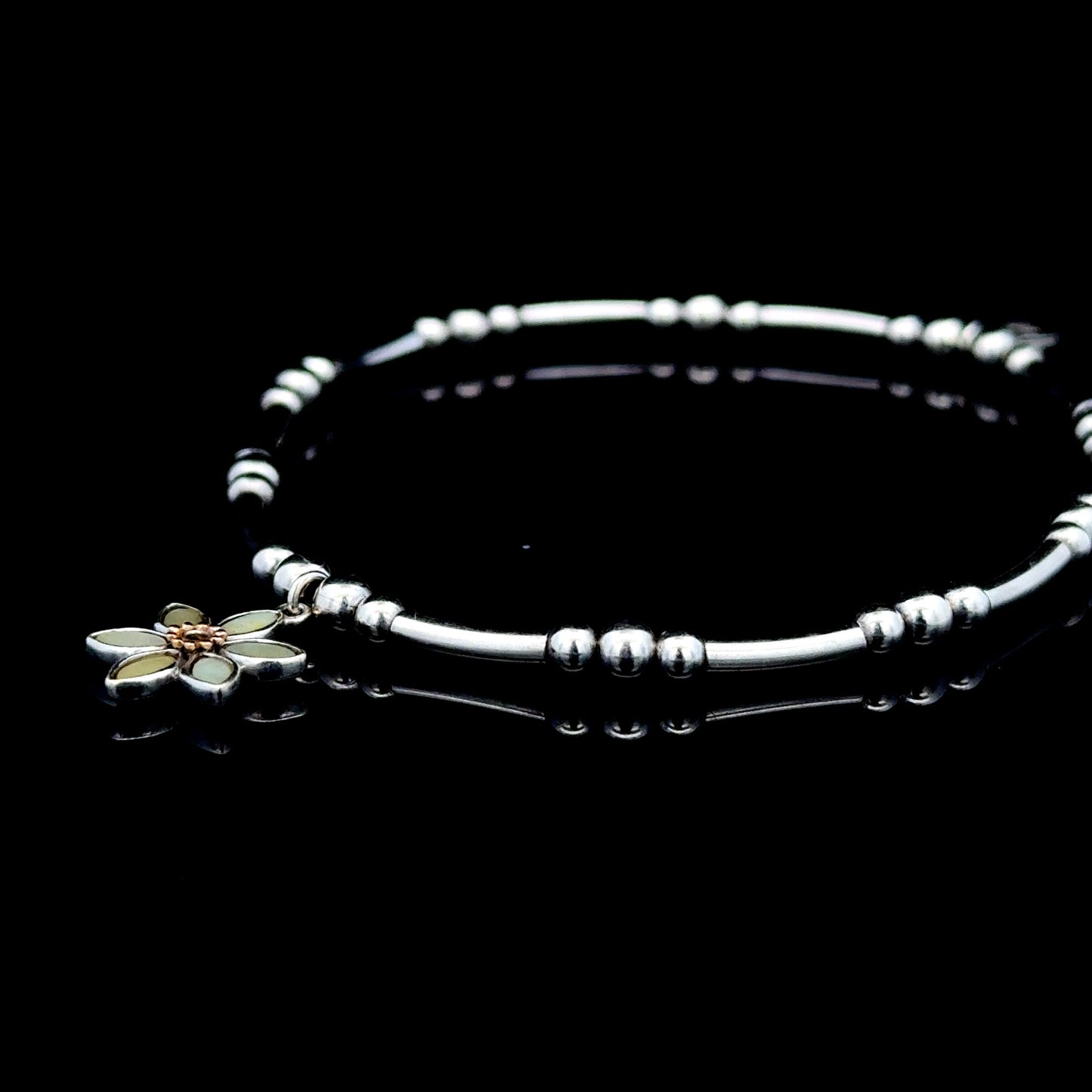 Clogau Daffodil Affinity Bead Elasticated Bracelet