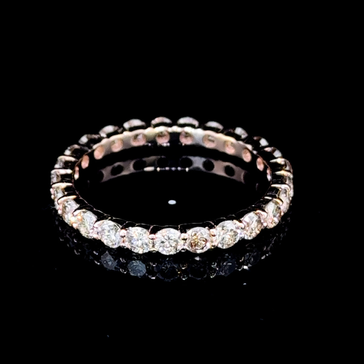 14k Rose Gold Full Eternity Champagne Diamond 1.4CTS