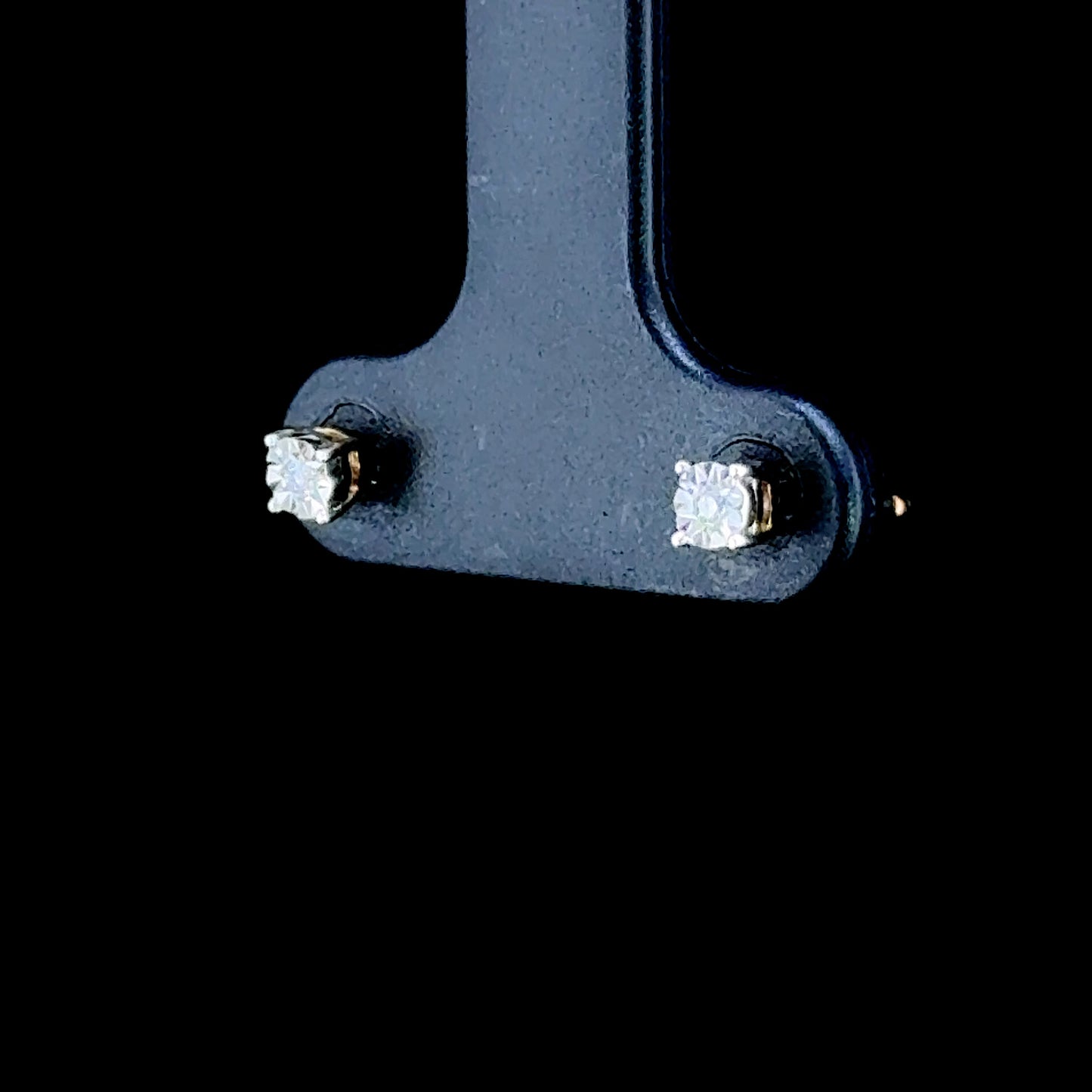 9K Yellow Gold Diamond Studs