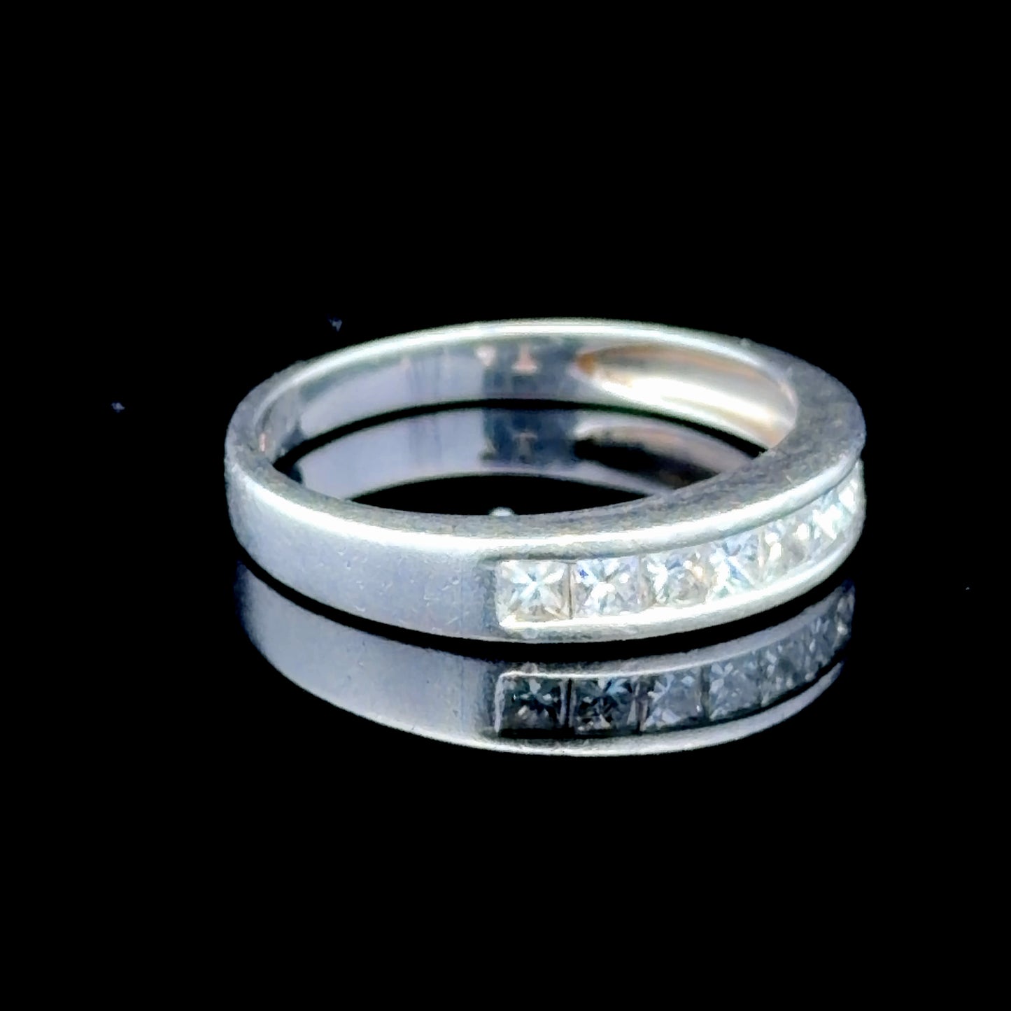 Platinum Princess Cut Diamond Eternity Ring 0.5 Cts
