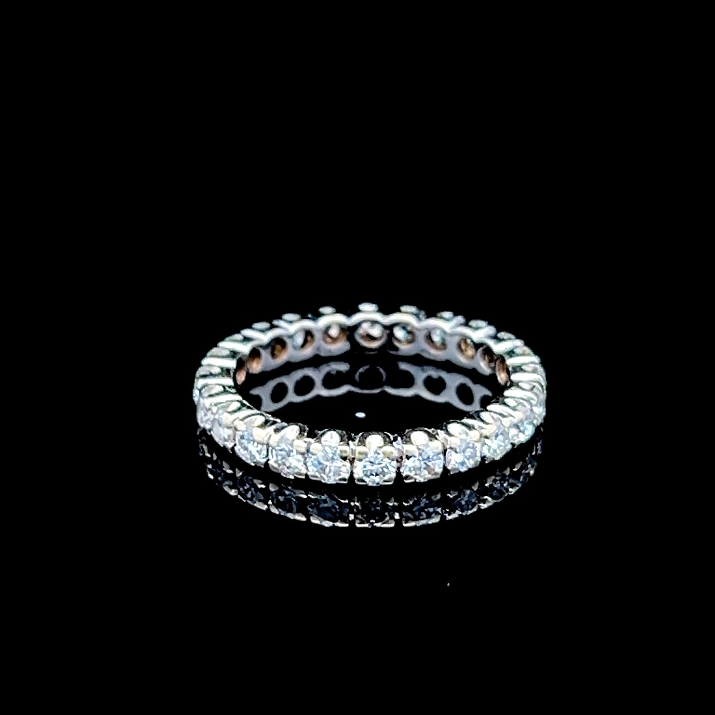 18K White Gold Full Diamond Eternity Ring