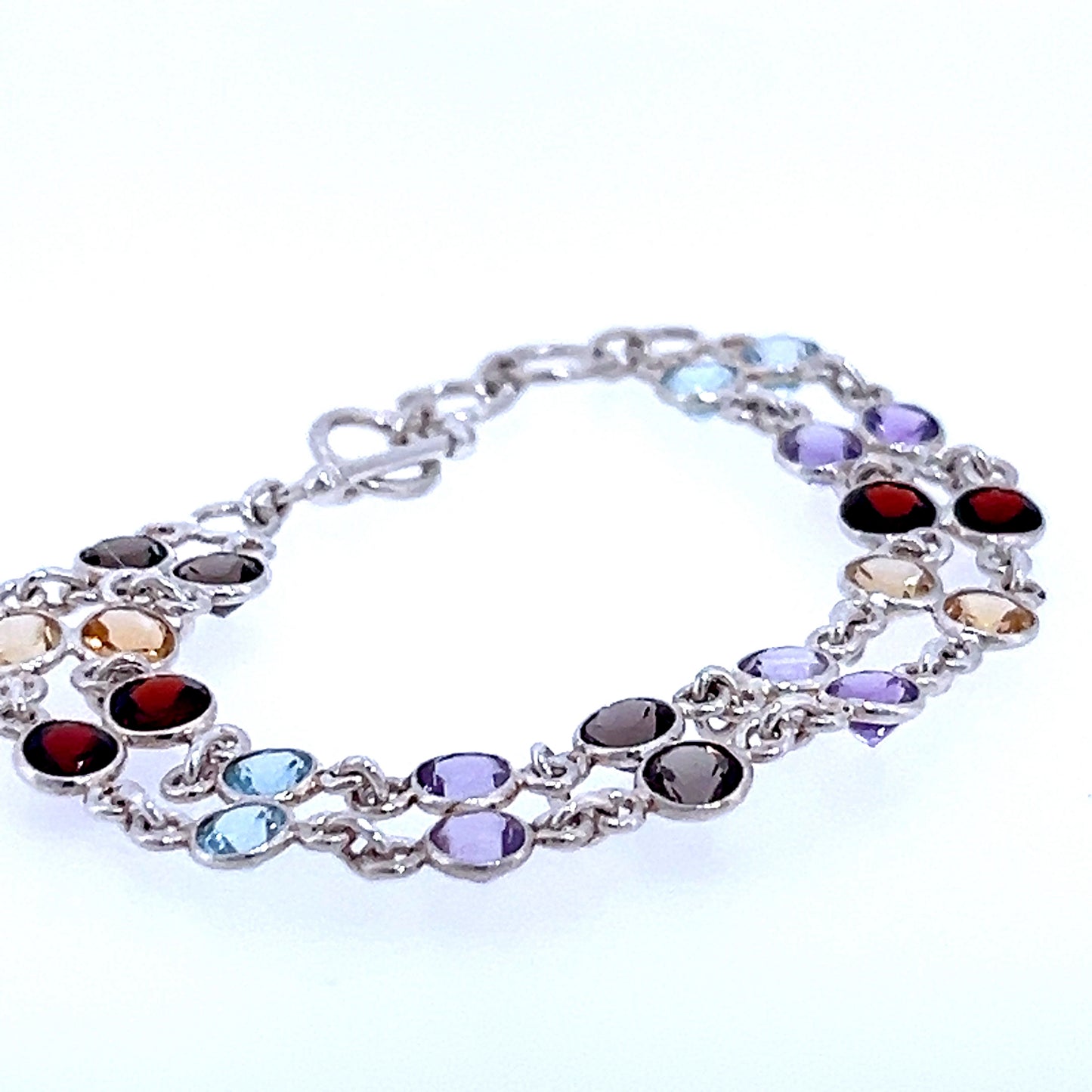 Silver Multistone Bracelet