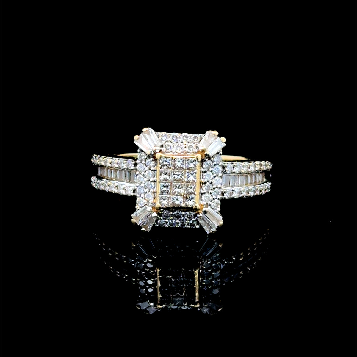 18K Yellow Gold Iliana Diamond Ring with Certificate 1.0 CTS