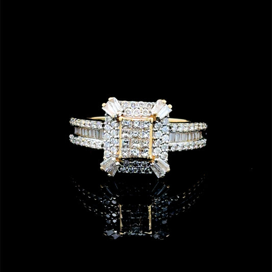 18K Yellow Gold Iliana Diamond Ring with Certificate 1.0 CTS