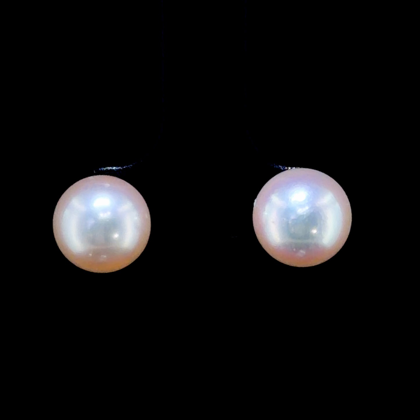 18k Yellow Gold Pearl Earrings