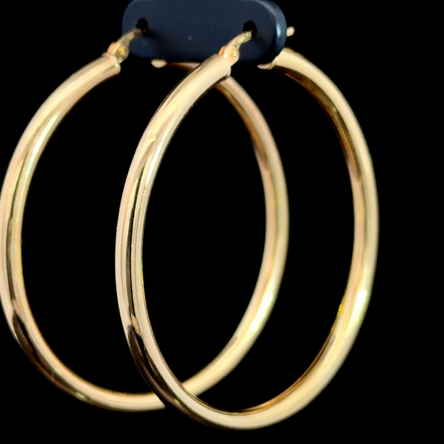 9k Large Yellow Gold Hoops