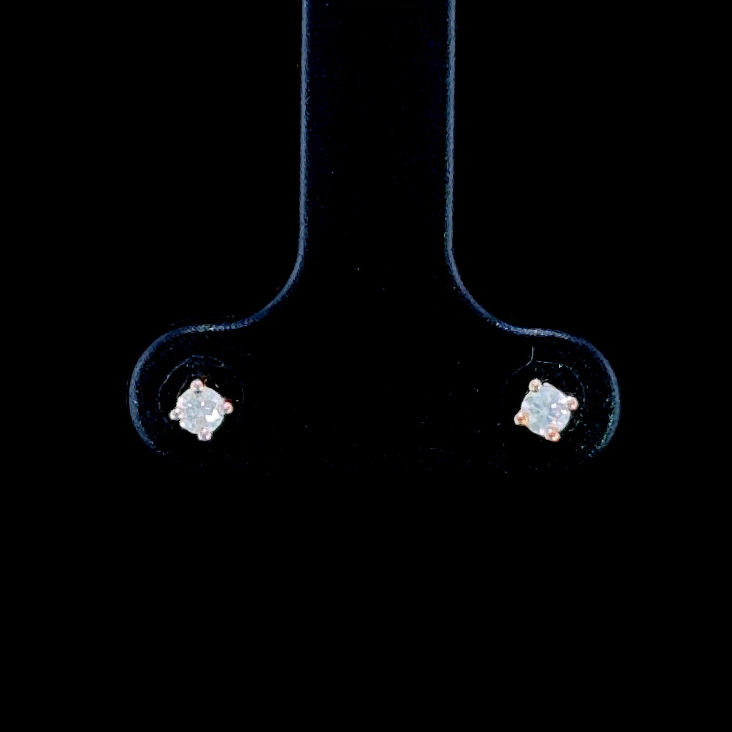 9K Yellow Gold Diamond Studs