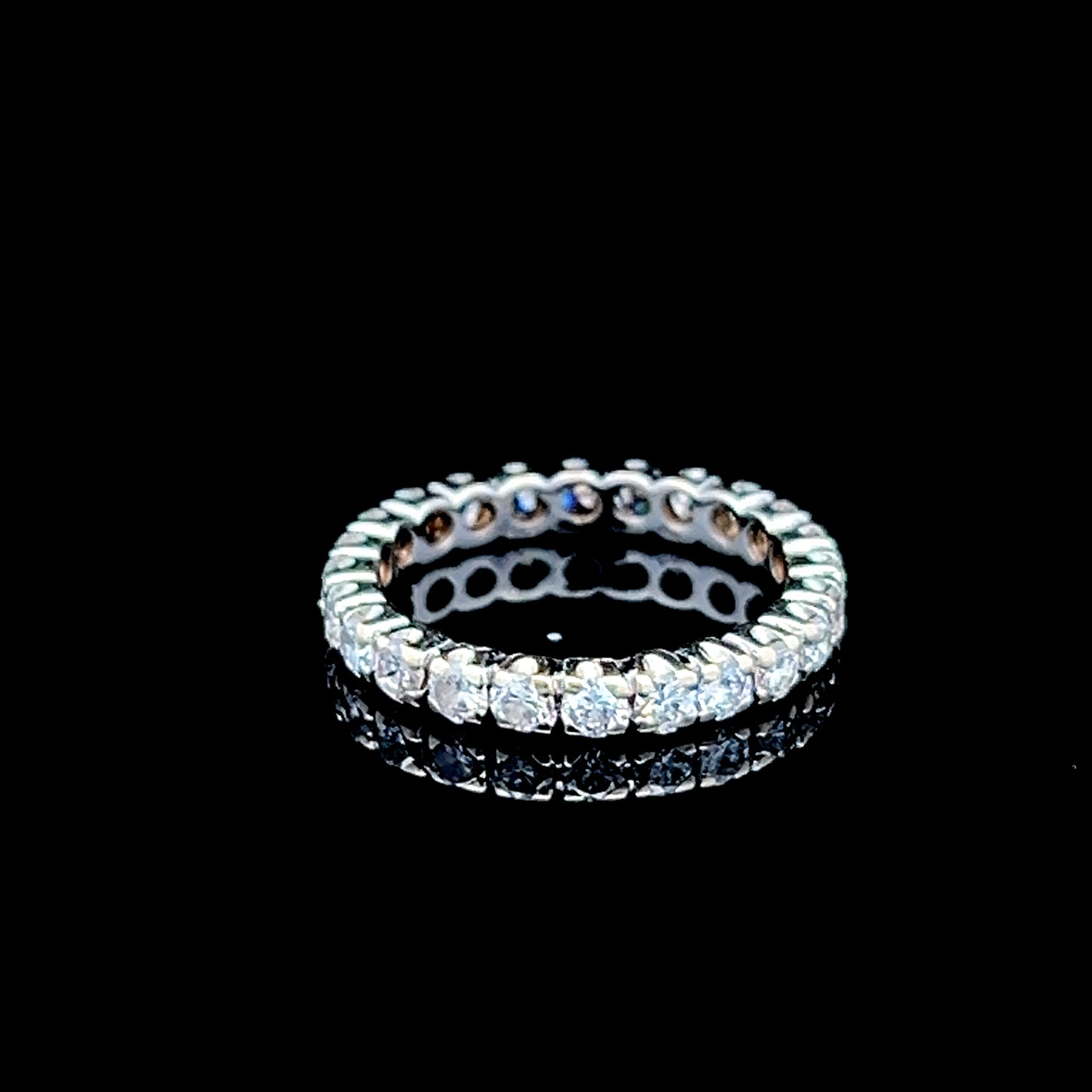 18K White Gold Full Diamond Eternity Ring